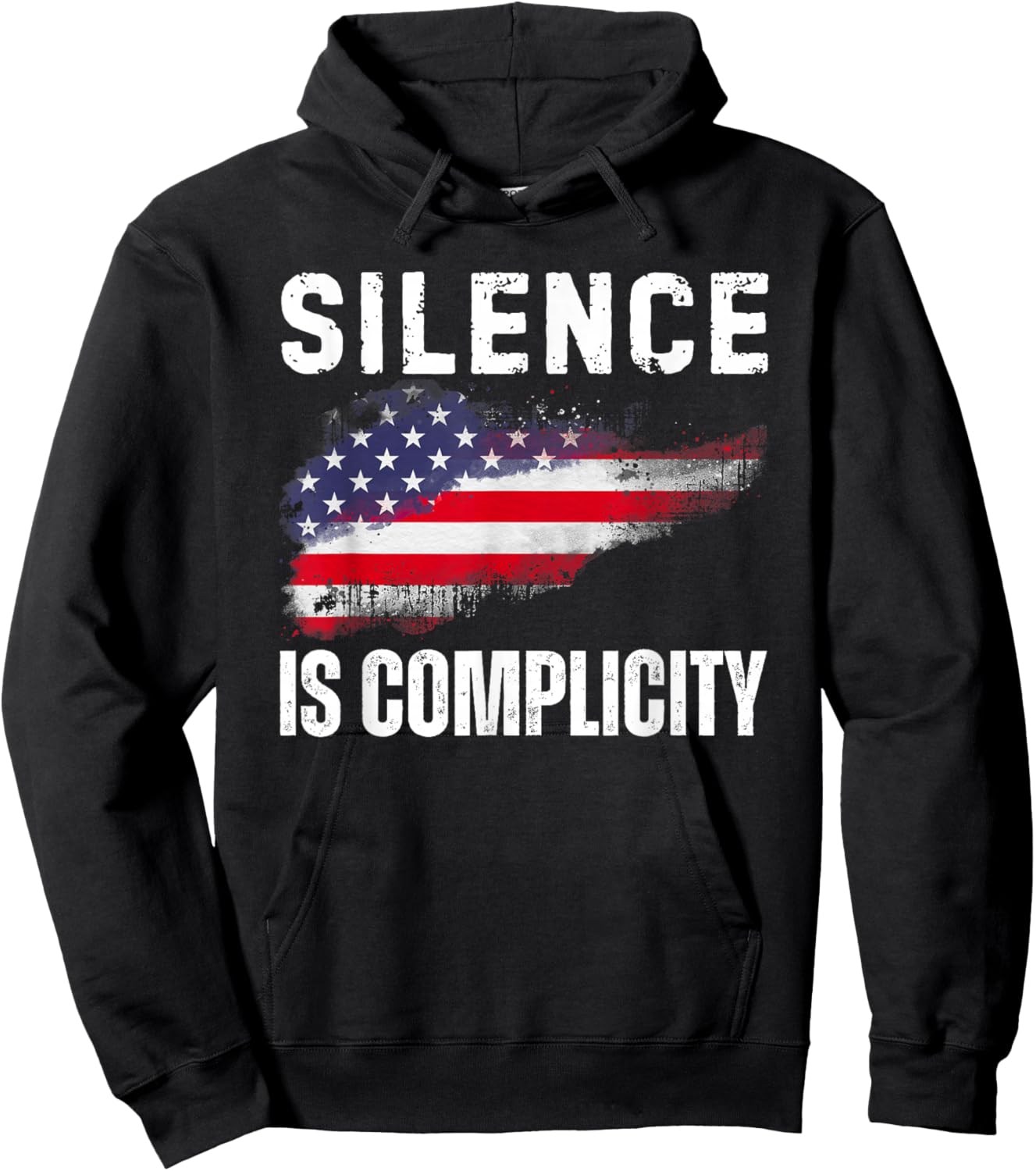 Silence is Complicity Flag Hoodie - Hoodie | Black