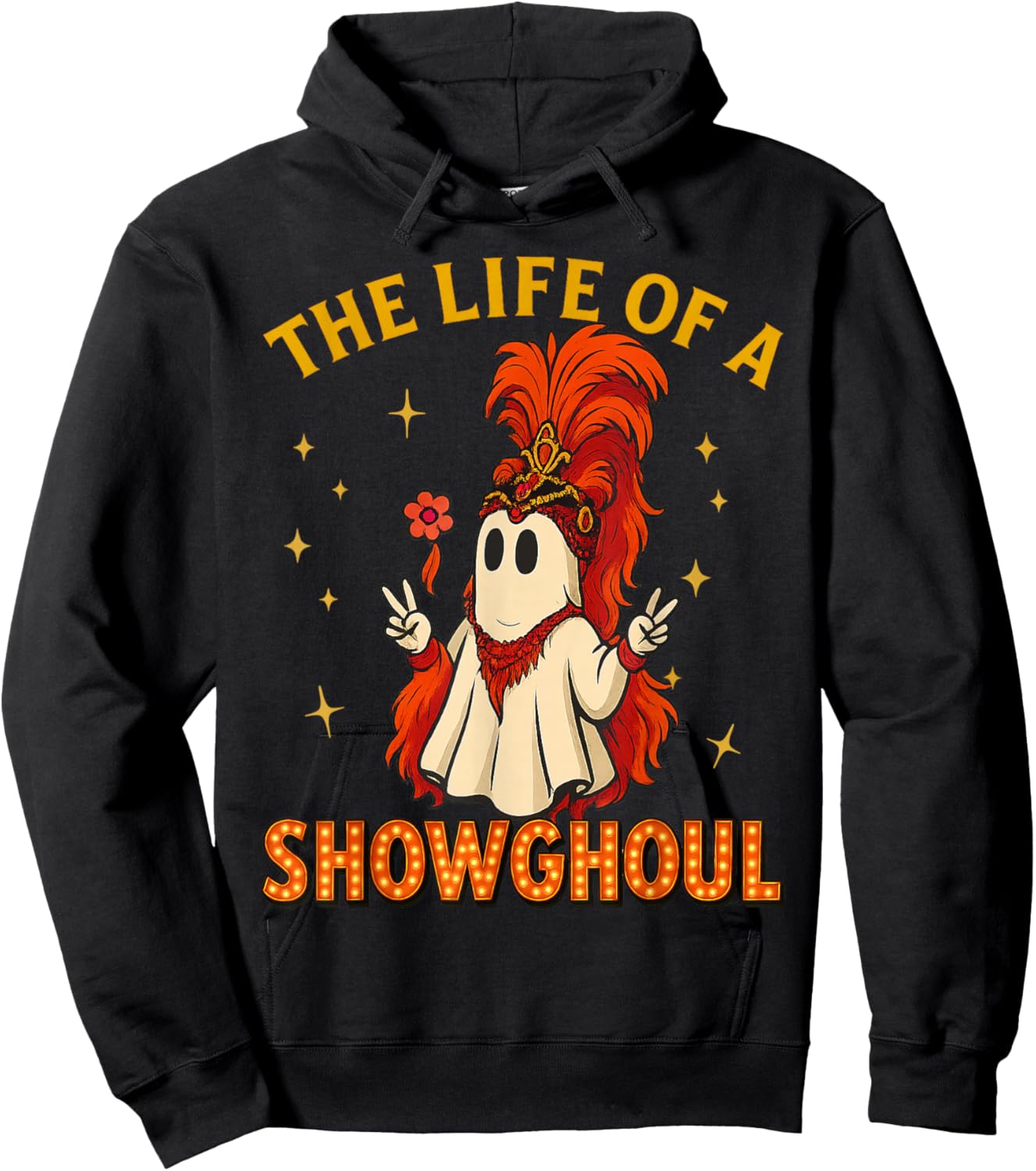 The Life of a Showghoul Funny Halloween Ghost Girl Hoodie - Hoodie | Black
