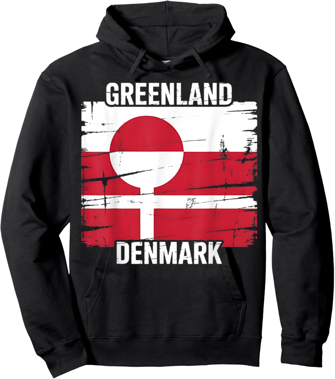 Greenland Denmark Flag United Stand Together Support Freedom Hoodie - Hoodie | Black
