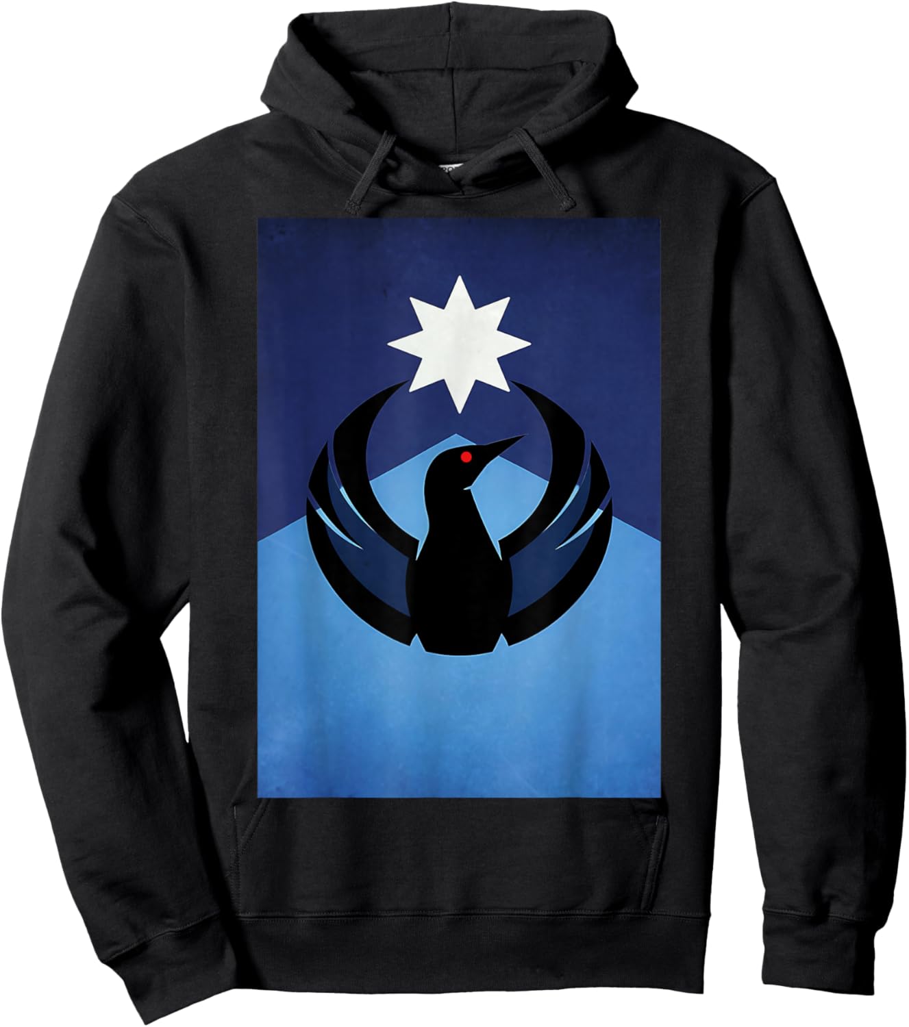 Minnesota Rebel Loon New MN State Flag Hoodie - Hoodie | Black