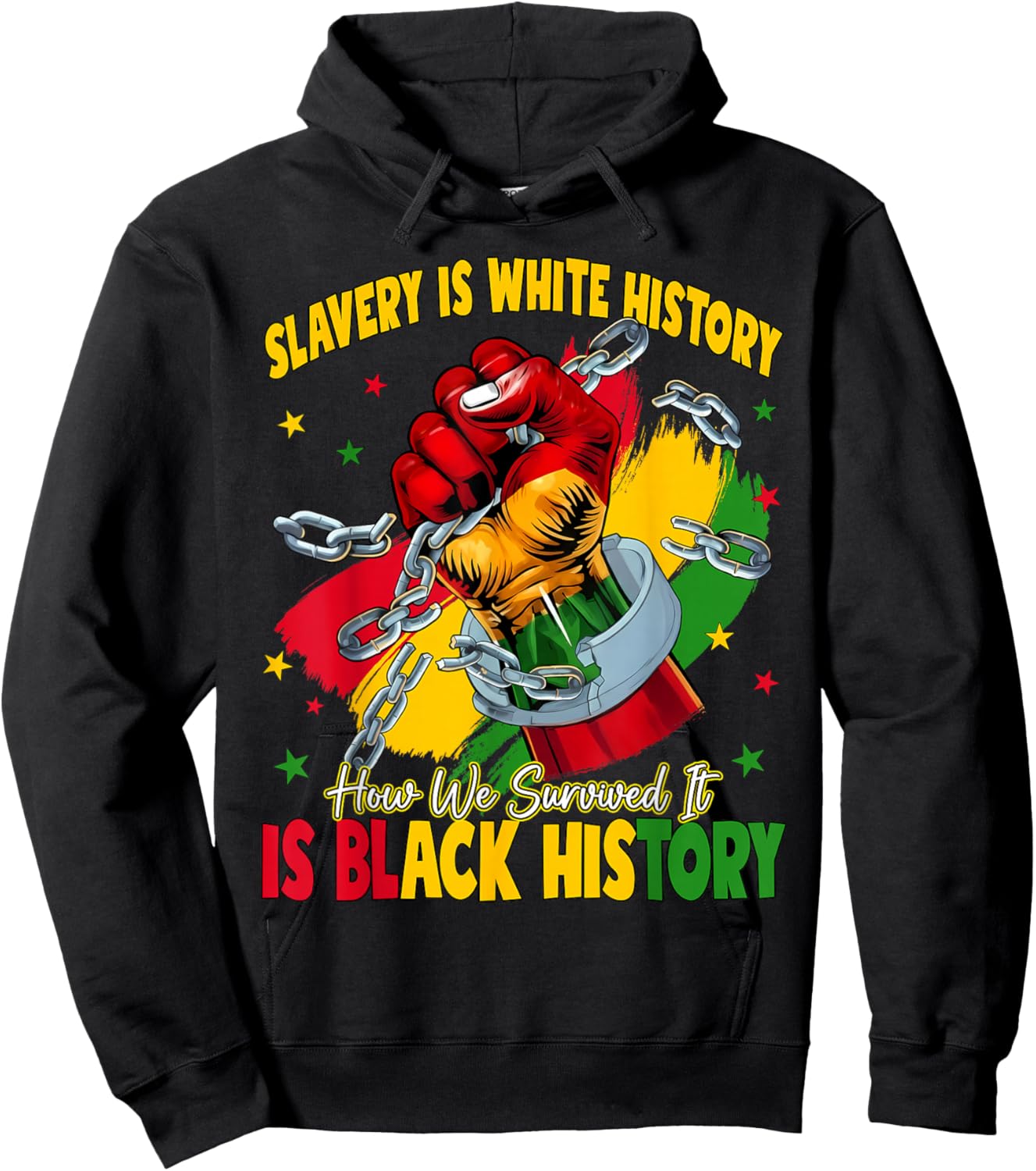 Slavery is White History How We Survived is Black History Hoodie - Hoodie | Black