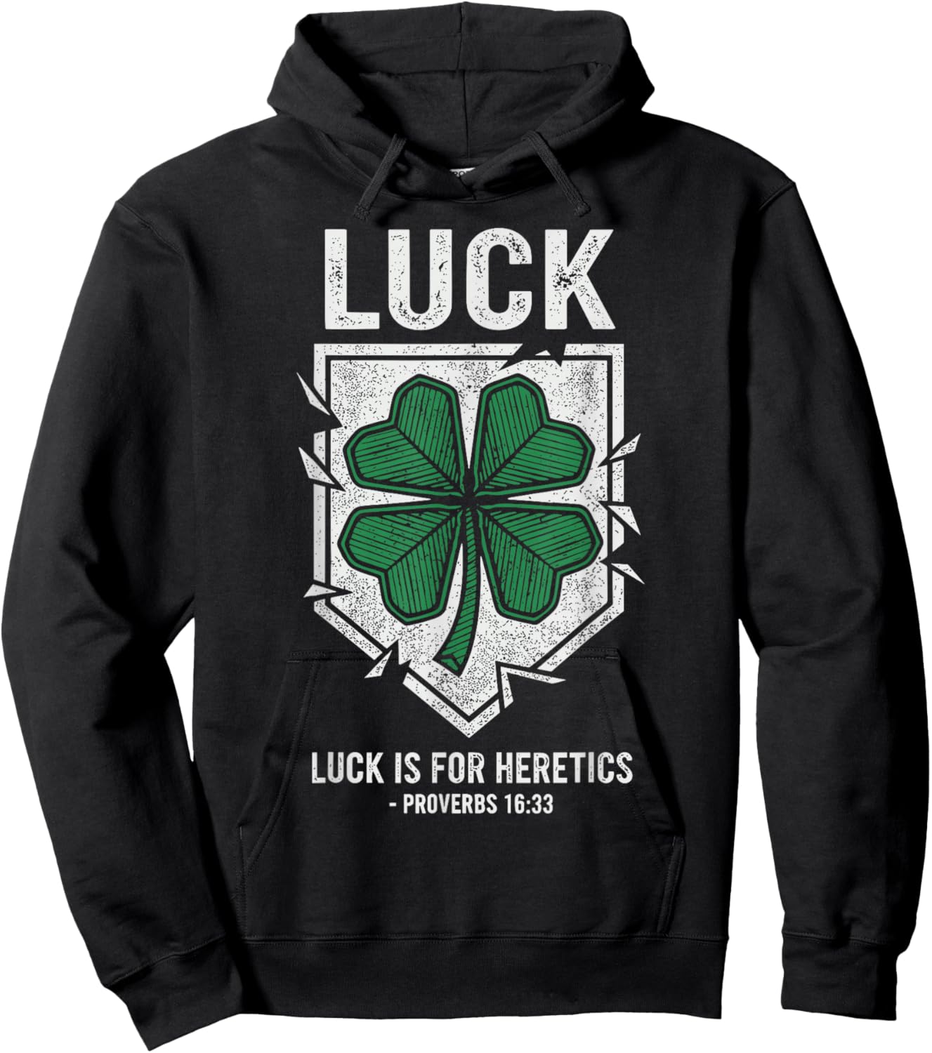 Luck is for Heretics Clover Faith Hoodie - Hoodie | Black