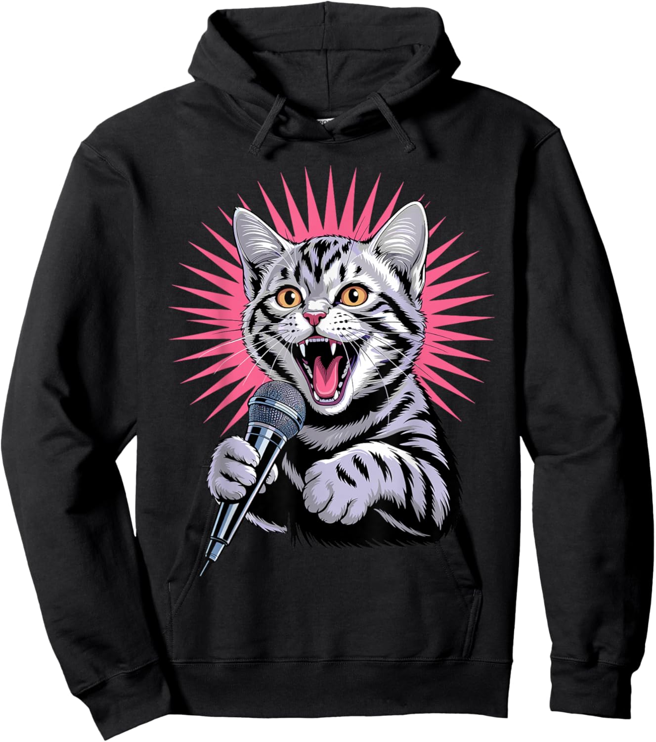 Funny Karaoke Art Women Singing Music Karaoke Lovers Hoodie - Hoodie | Black