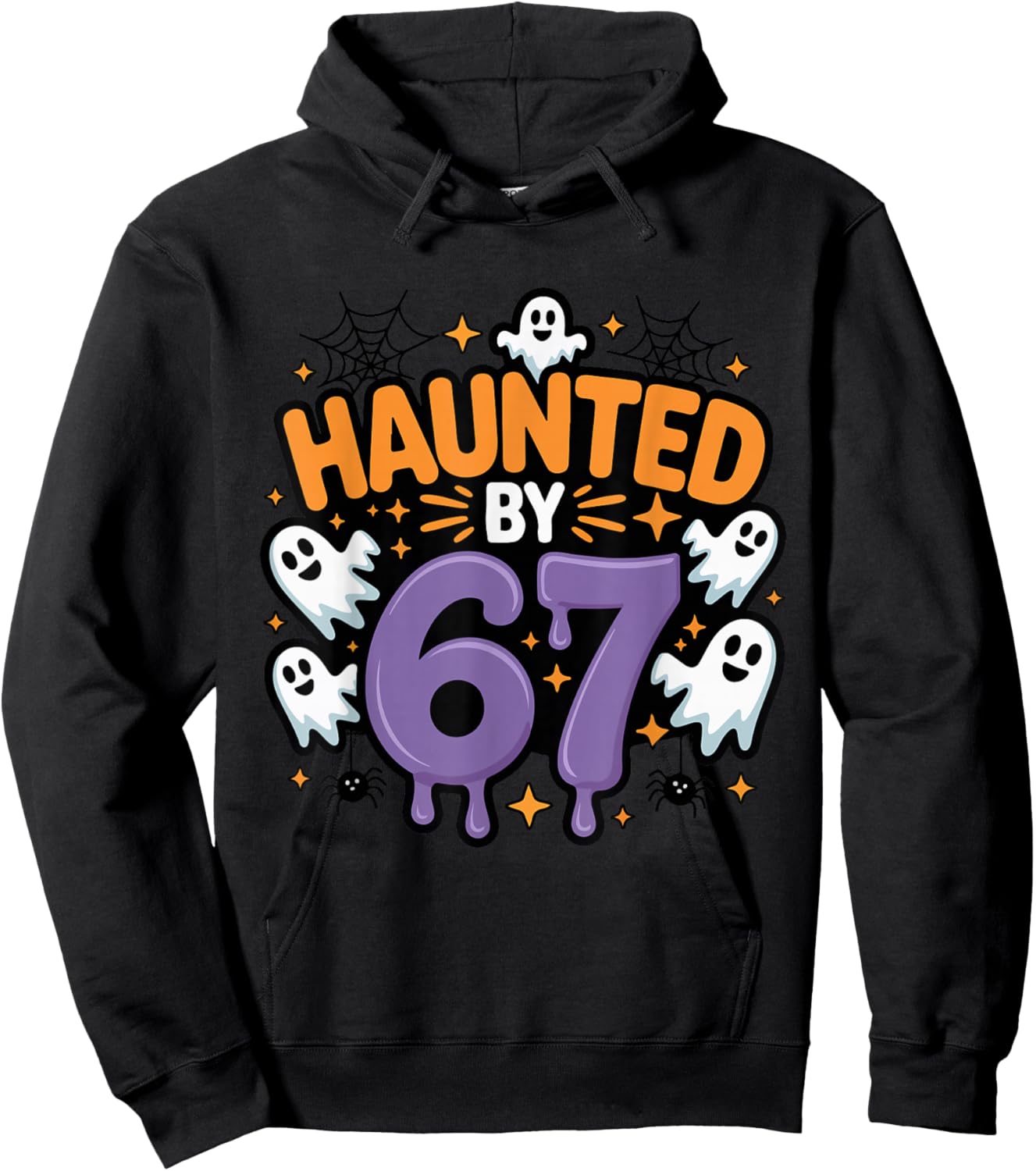 Haunted by Halloween 67 Funny Ghosts and Pumpkin Hoodie - Hoodie | Black
