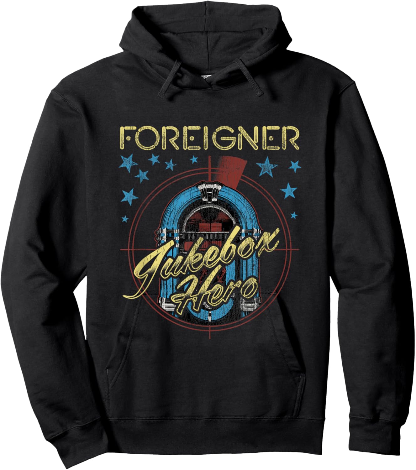 Foreigner Rock Band Jukebox American Classic PAPL2697 Hoodie - Hoodie | Black