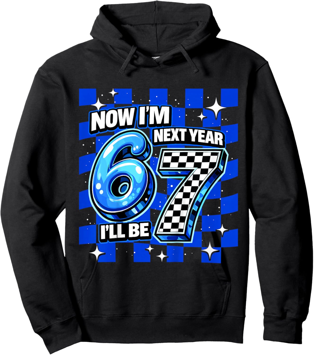 6 Year Old Birthday Boys Kids Now I'm 6 Next Year I'll be 7 Hoodie - Hoodie | Black