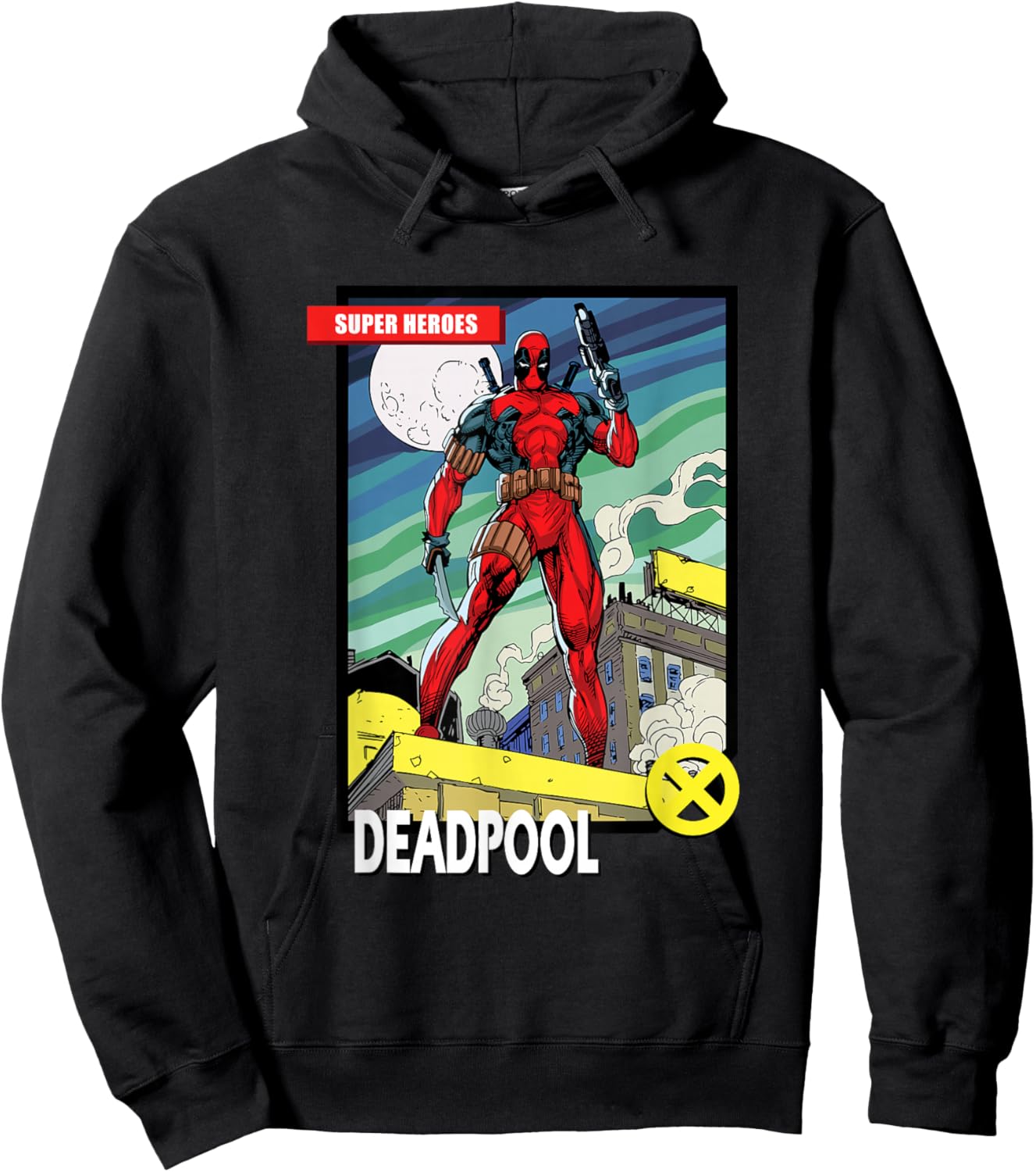 Marvel Comics Deadpool Vintage Book Art Hoodie - Hoodie | Black