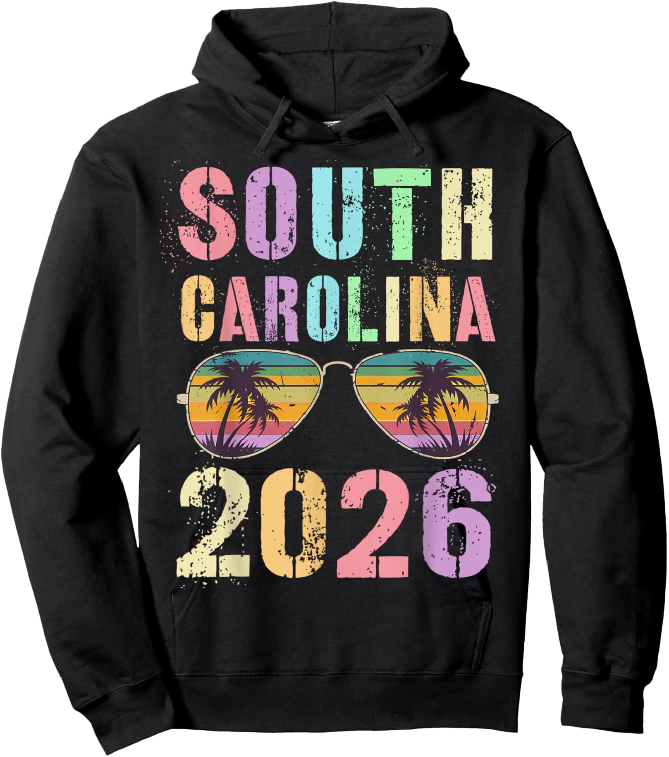 Cute South Carolina 2026 Vacay Travel Vacation All Girls Hoodie - Hoodie | Black