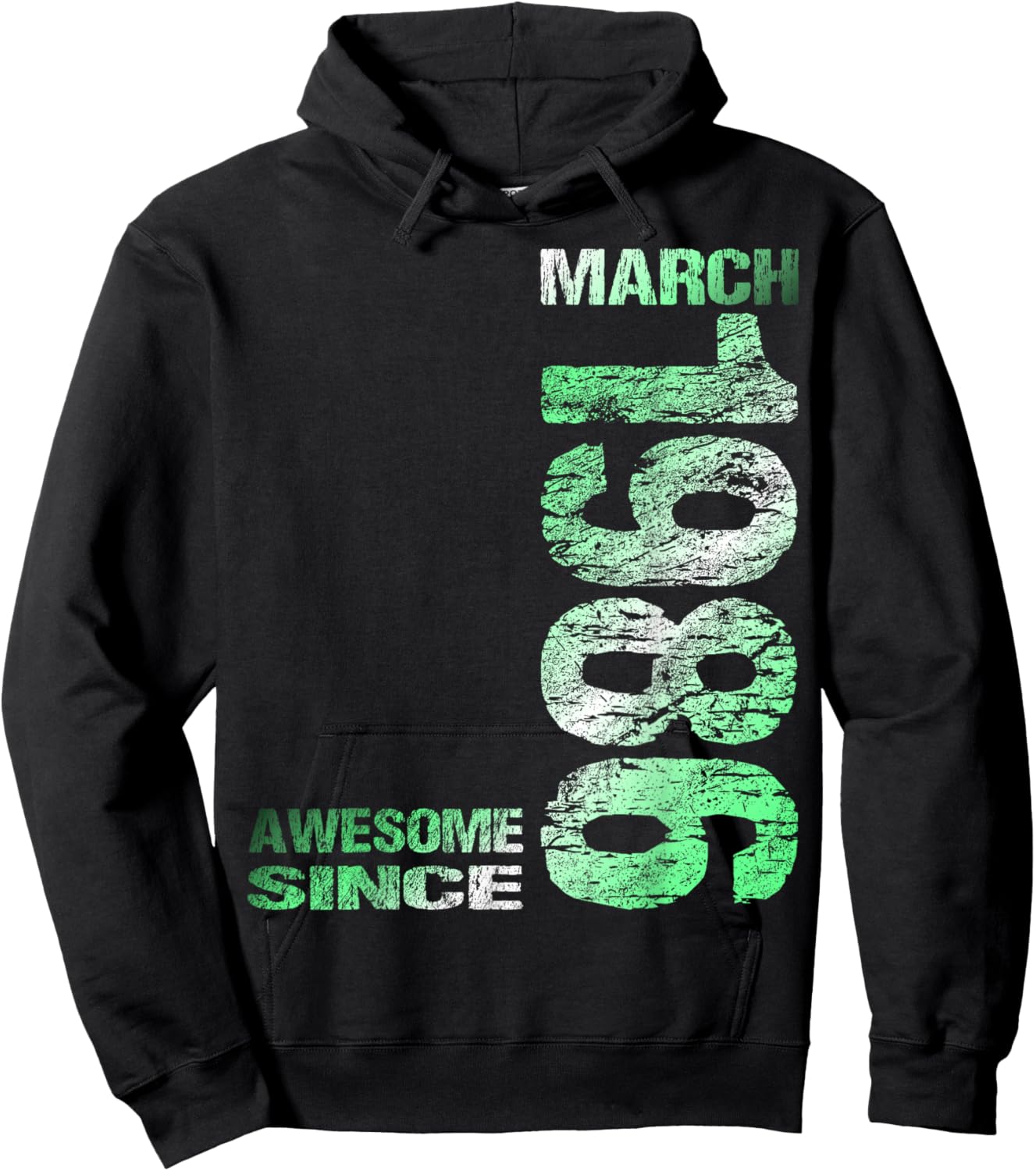 Awesome Since March 1986 Vintage 40. Birthday Hoodie - Hoodie | Black