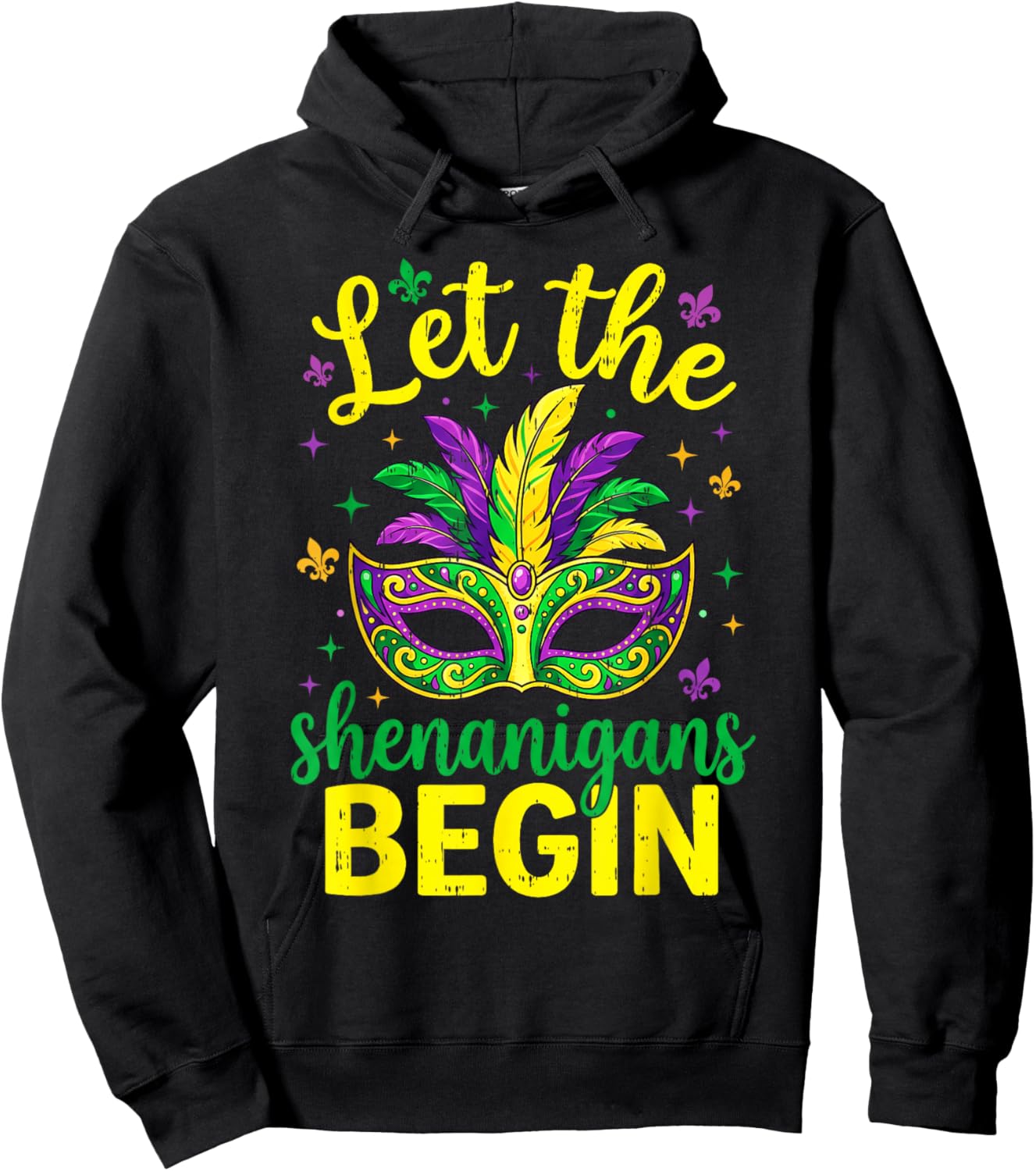 Let The Shenanigans Begin 67 Mardi Gras Men Women Kid 6 7 Hoodie - Hoodie | Black