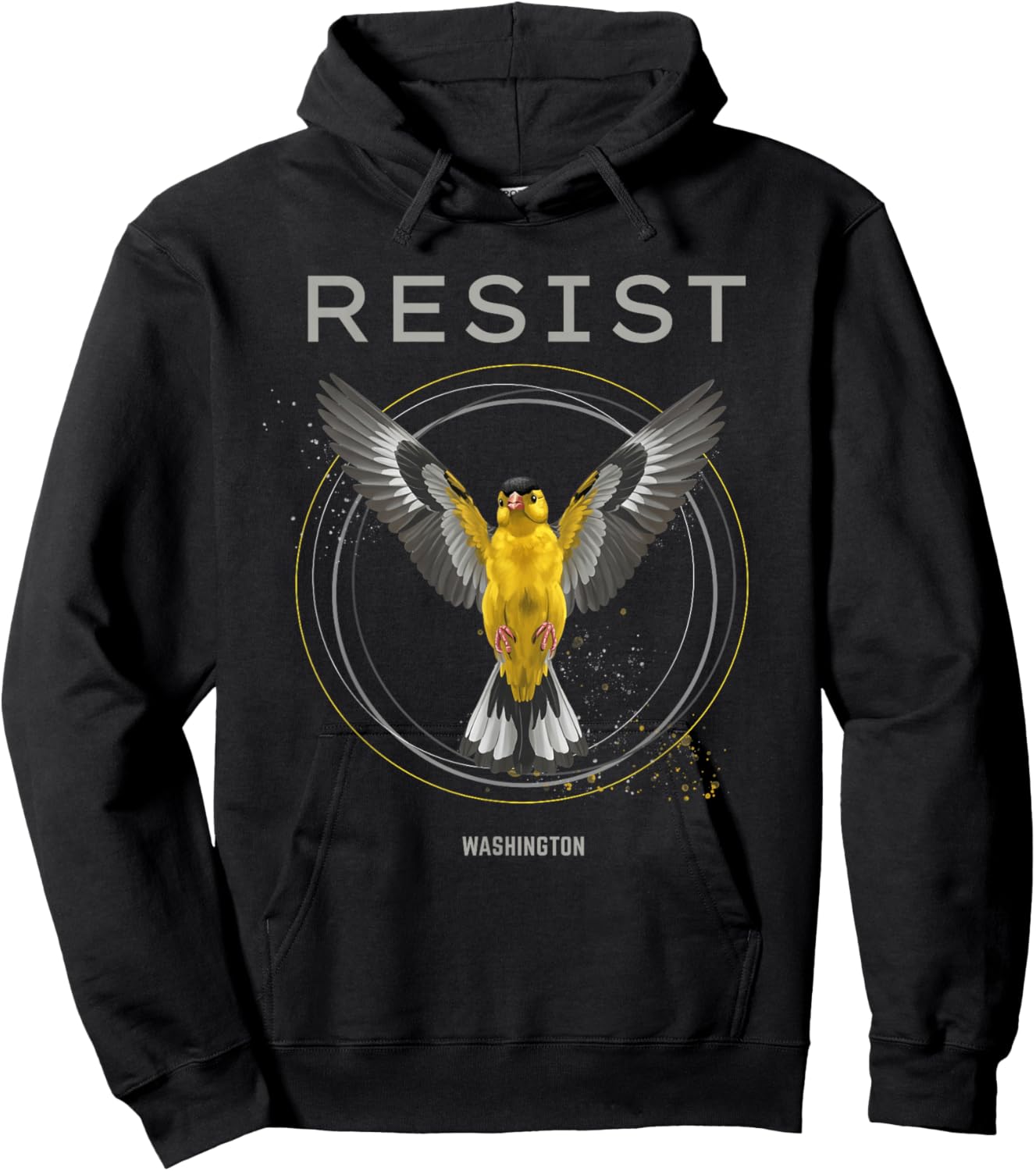 Washington Resist 2026 Rebel Alliance American Goldfinch Hoodie - Hoodie | Black