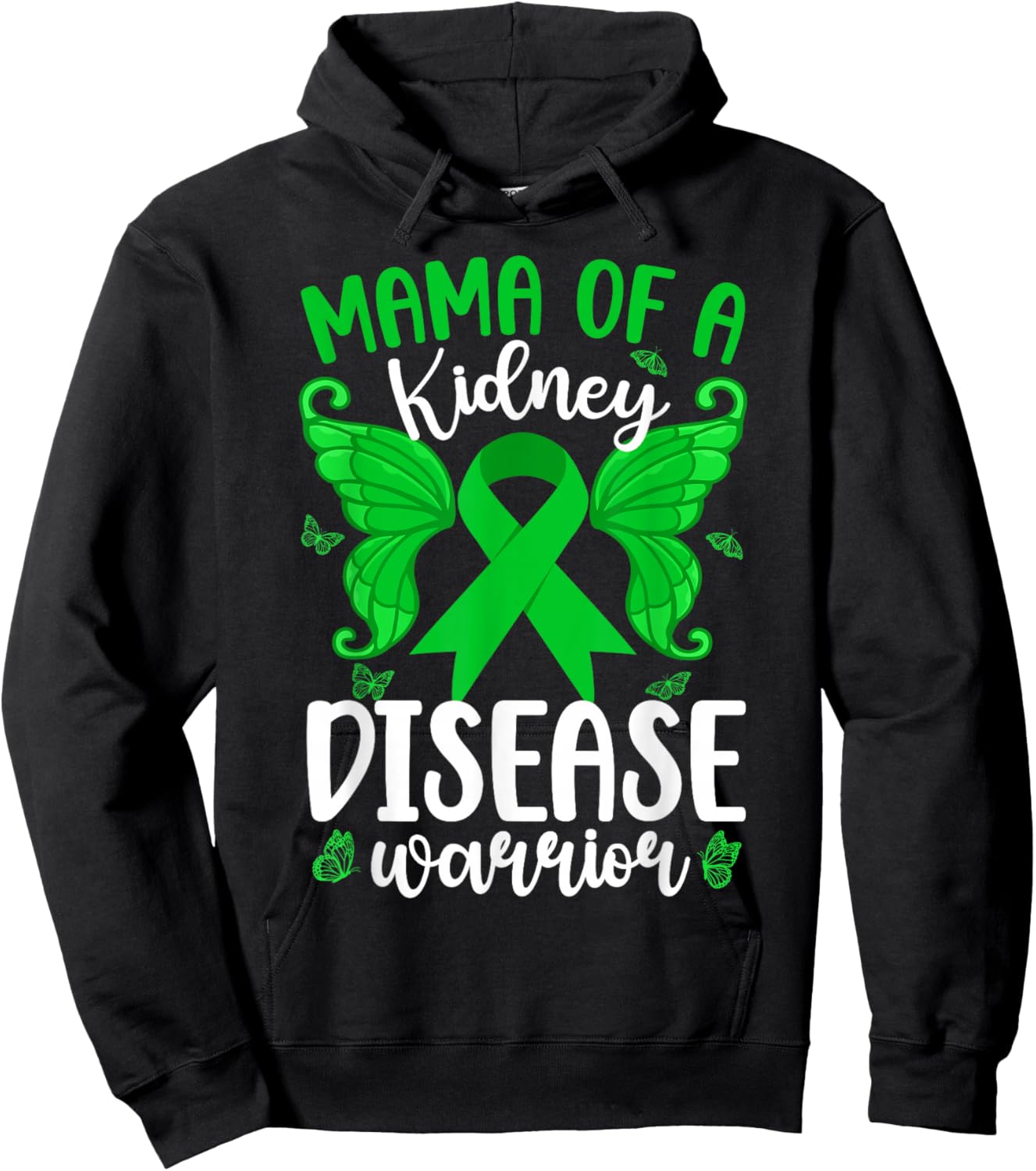 Mama of A Kidney Disease Warrior Kidney Disease Awareness Hoodie - Hoodie | Black