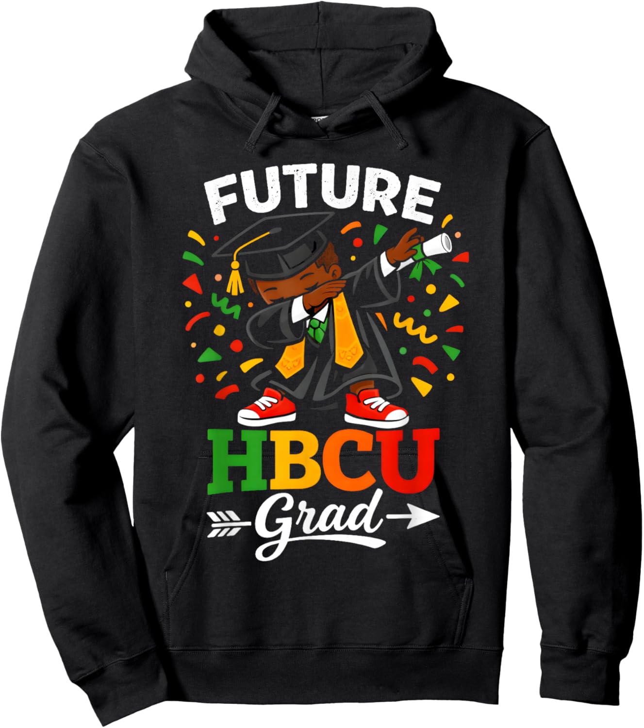 Future HBCU Grad History Black Boy Graduation HBCU Kids Hoodie - Hoodie | Black