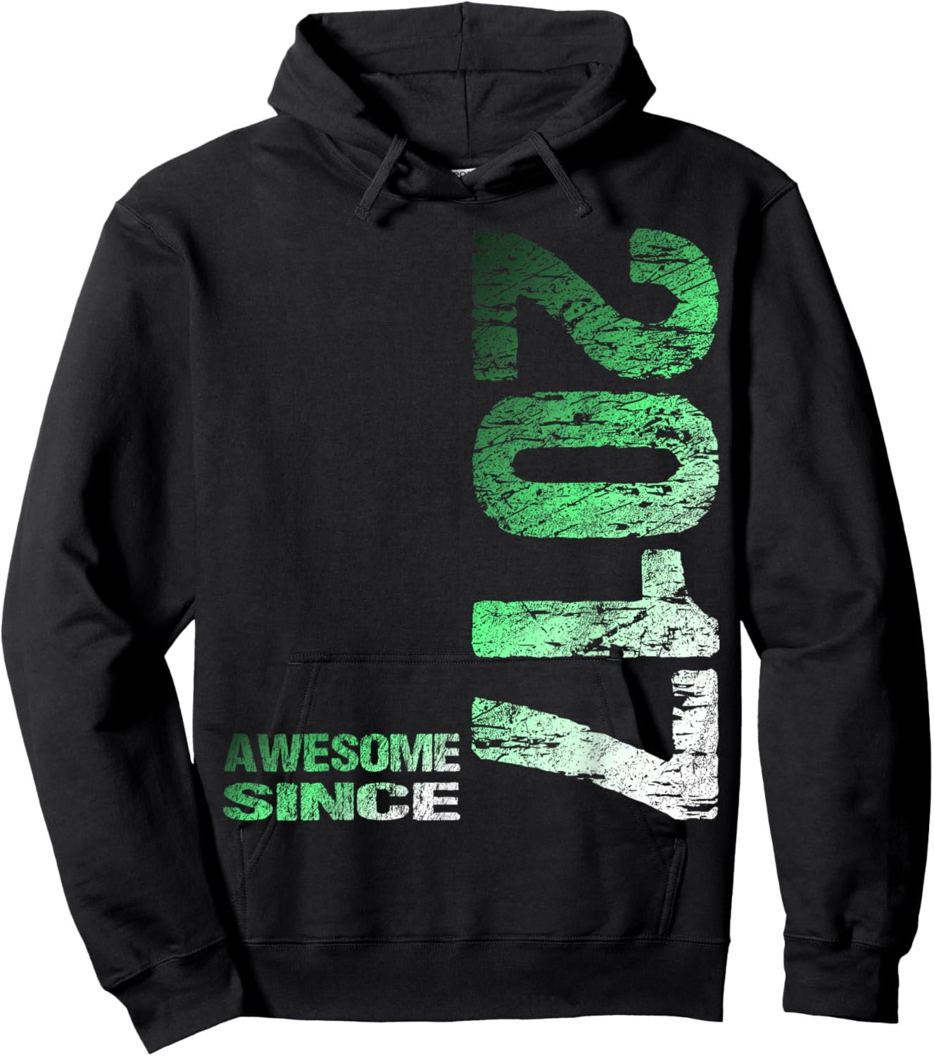 Awesome Since 2017 9th Birthday Hoodie - Hoodie | Black