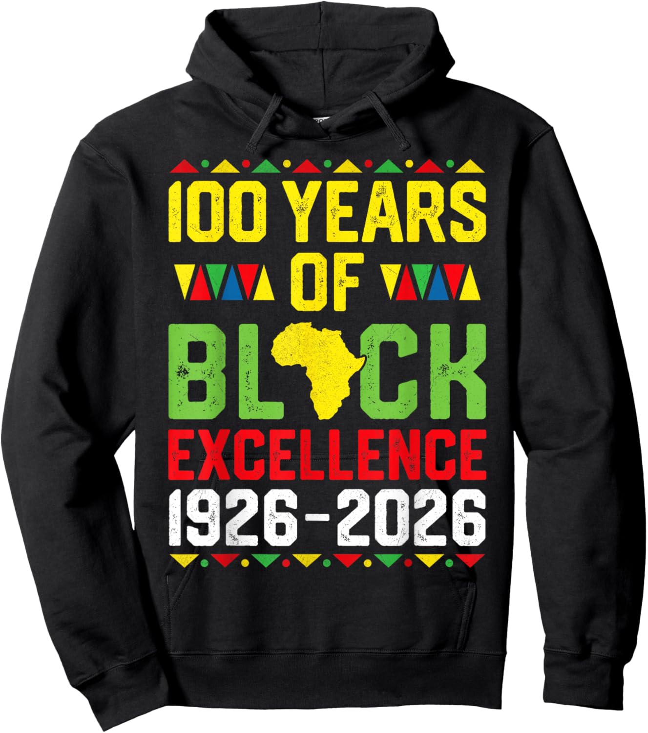100 Years of Black Excellence Centennial Black History Month Hoodie - Hoodie | Black