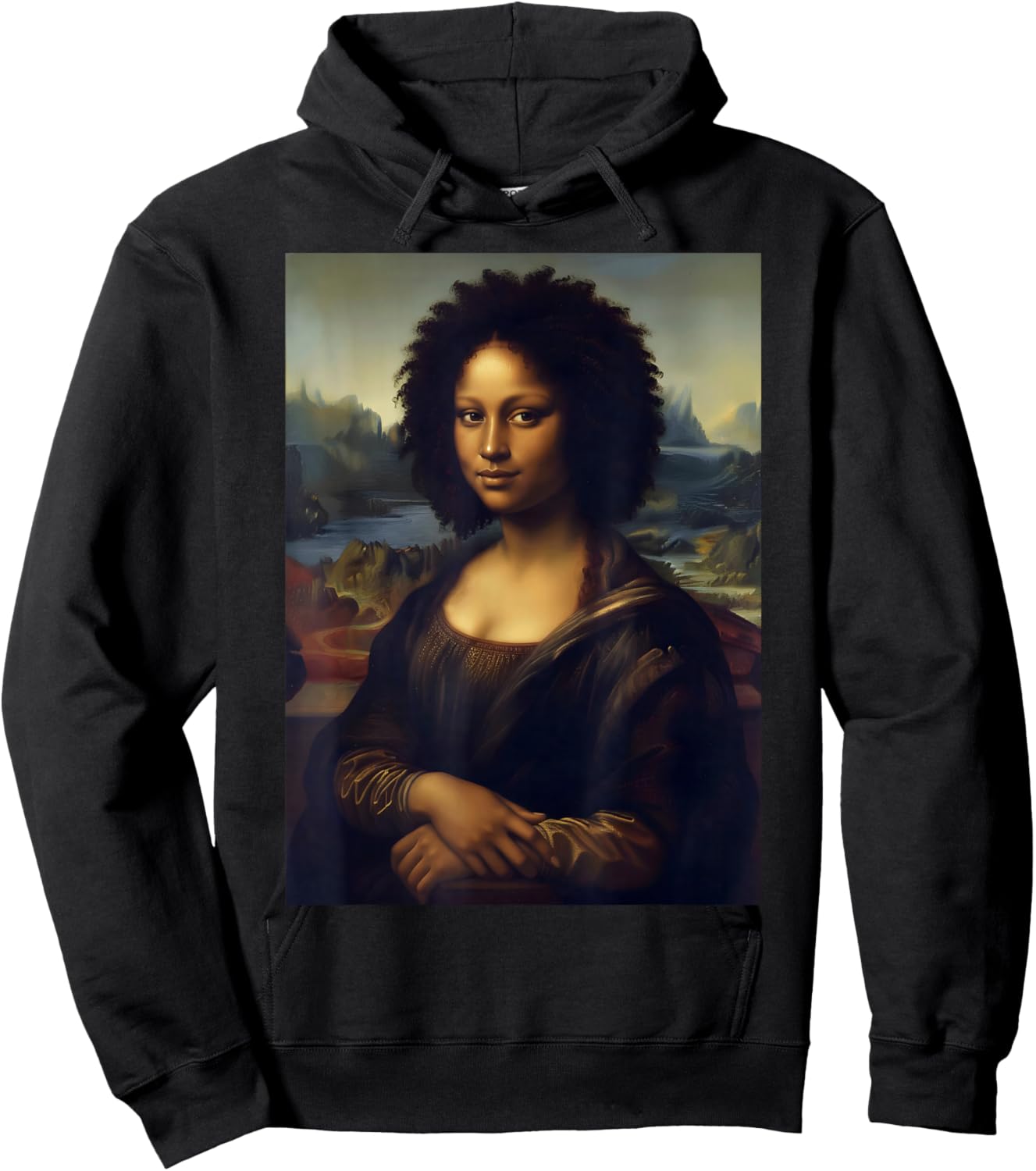 Black Mona Lisa African American Black History Month Hoodie - Hoodie | Black