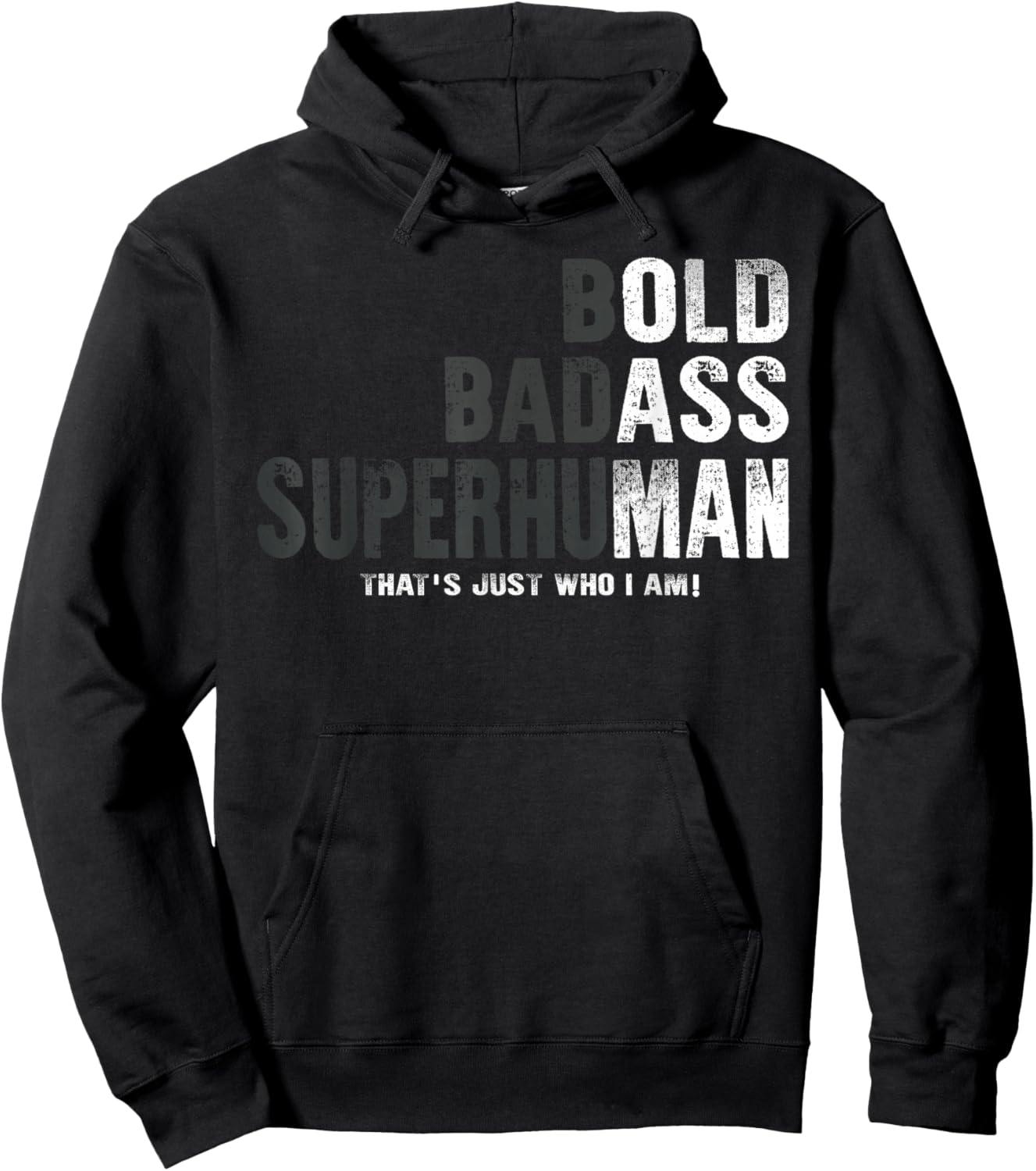 Funny Old Man Saying Gag Gift Birthday for Dad Fathers Day Hoodie - Hoodie | Black
