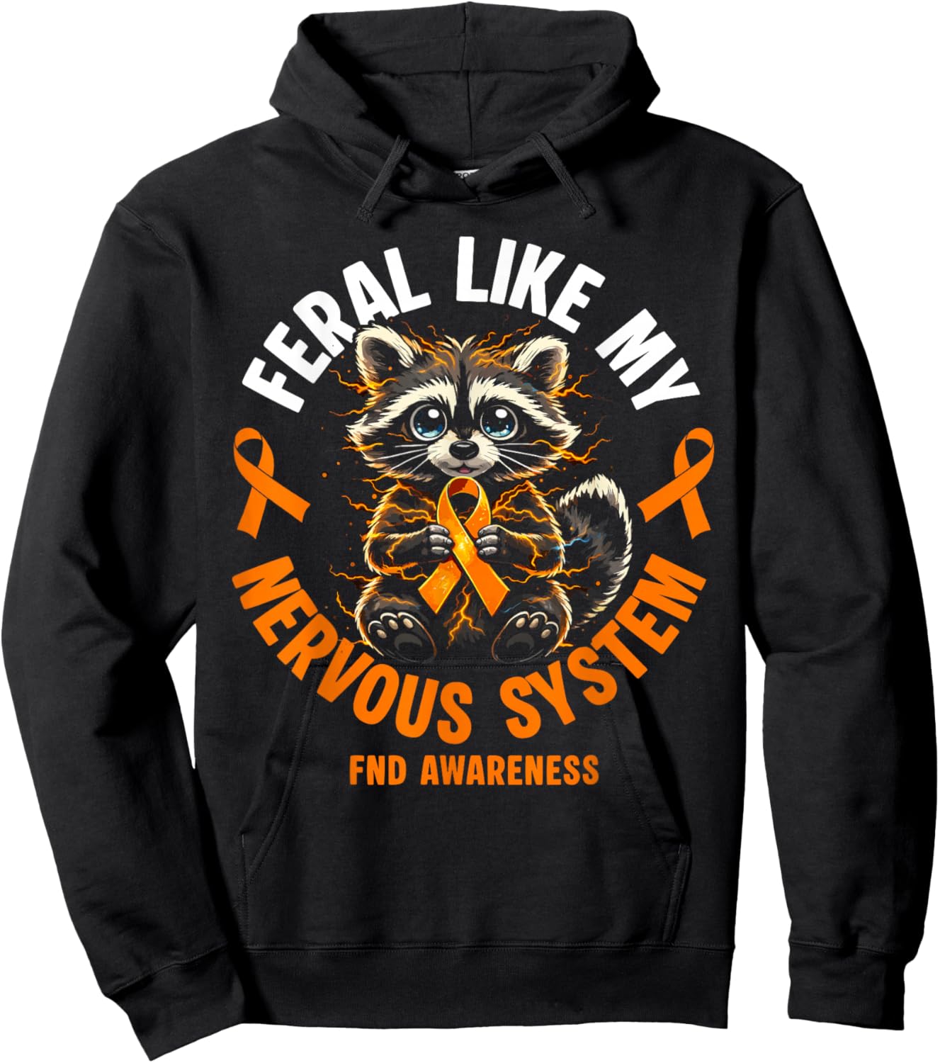 Functional Neurological Disorder Funny FND Warrior Hoodie - Hoodie | Black