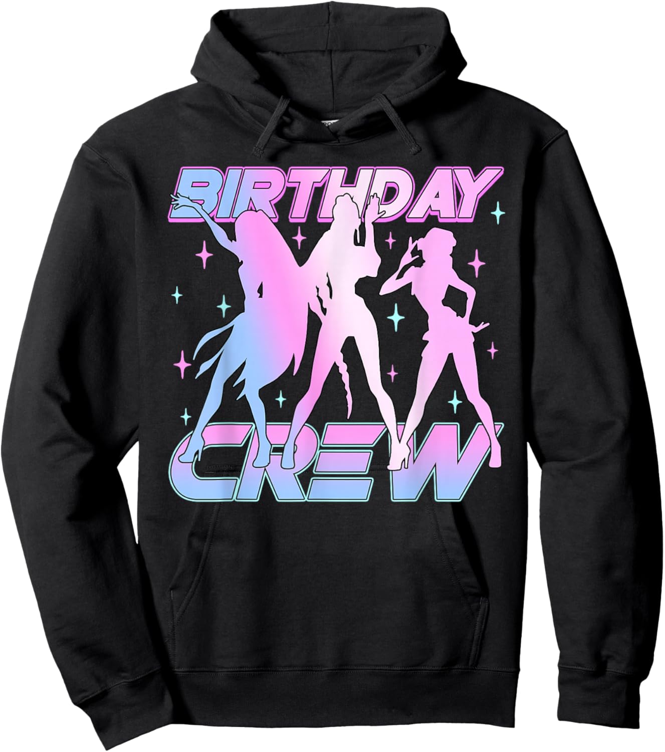Birthday Crew Birthday Girl Loving Kpop Family Matching Hoodie - Hoodie | Black