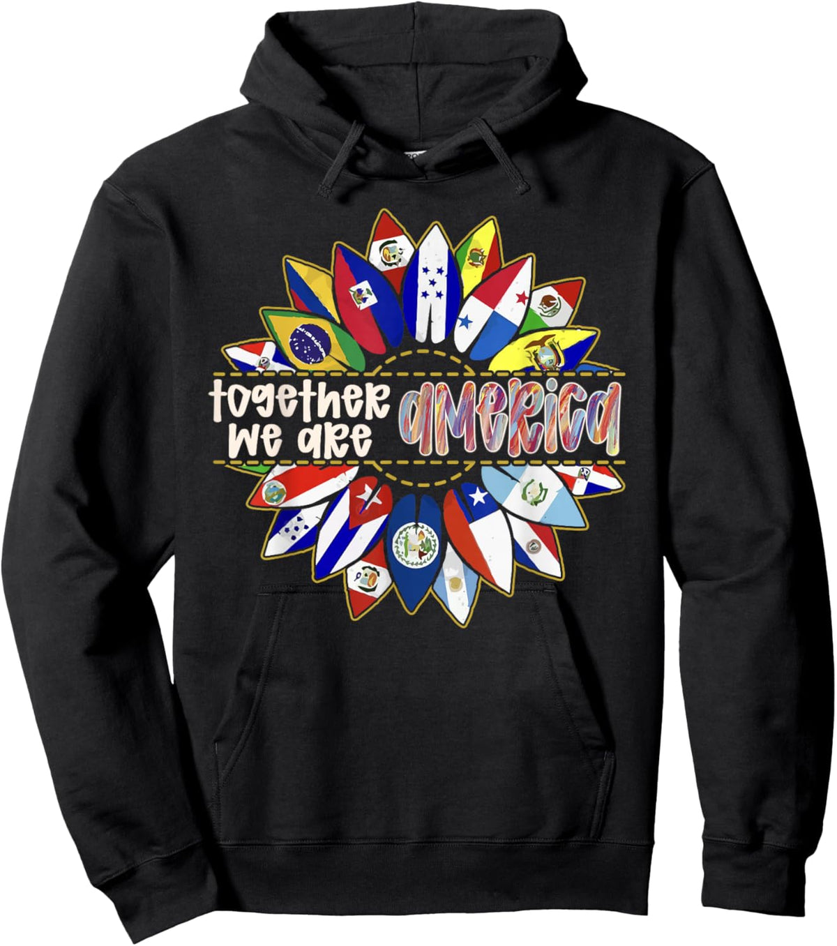 T-Shirt Hoodie - Hoodie | Black