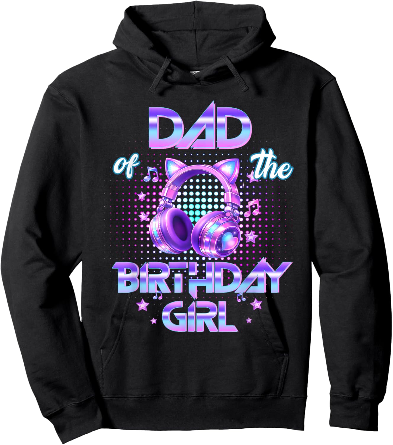 Dad The Birthday Girl K-pop Family Birthday Party Girls Hoodie - Hoodie | Black