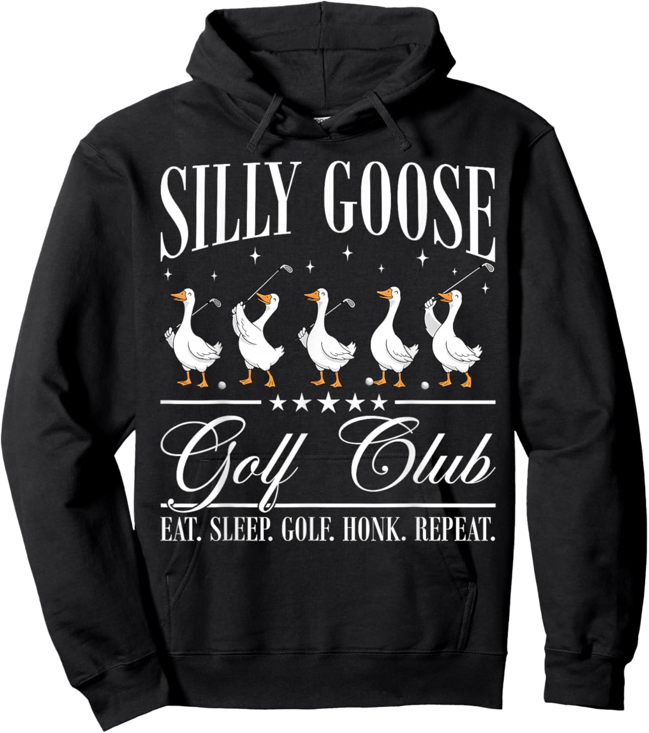 Silly Goose Golf Club Funny Goose Golf Lovers Hoodie - Hoodie | Black
