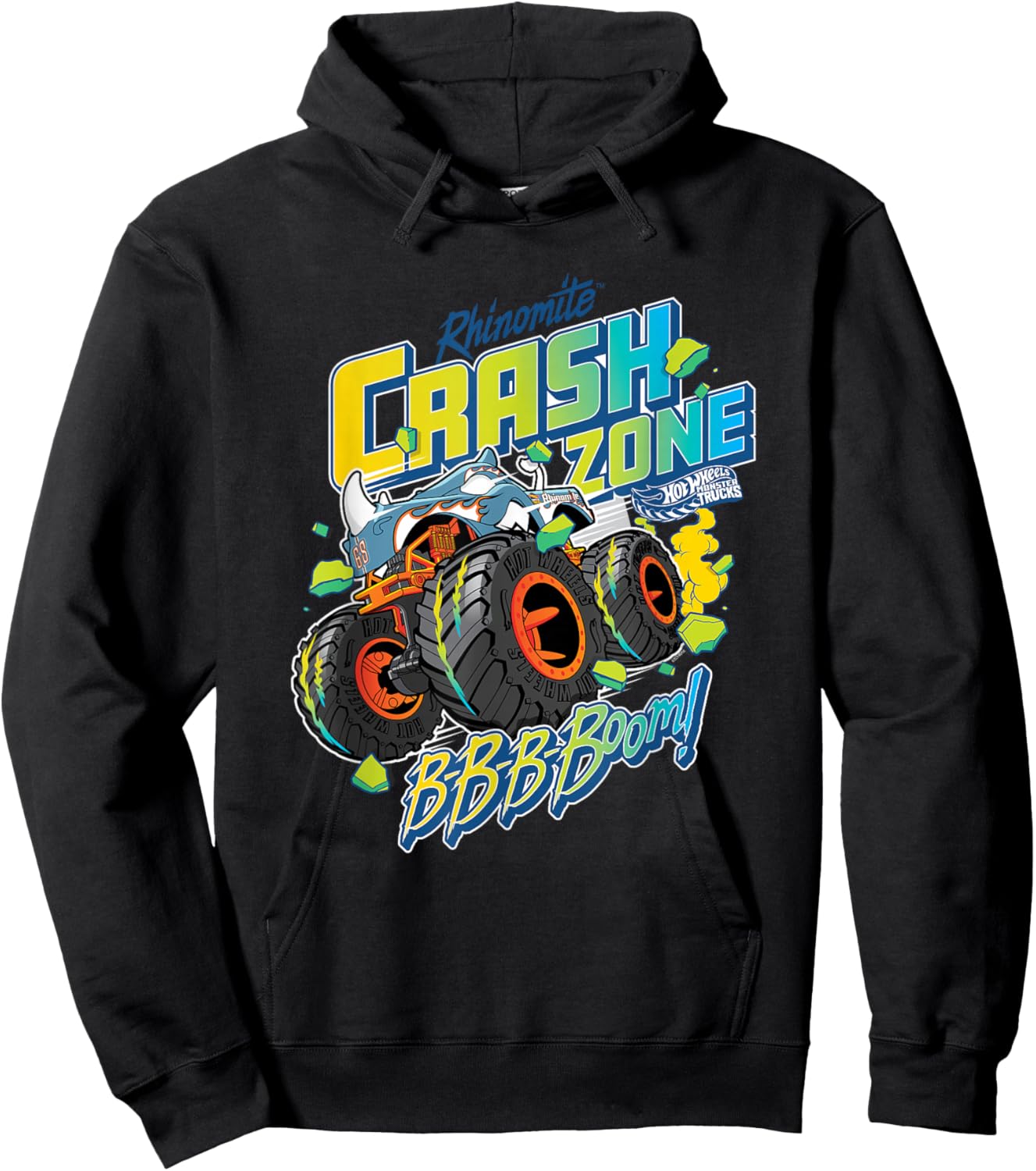Hot Wheels Monster Trucks - Crash Zone Hoodie - Hoodie | Black
