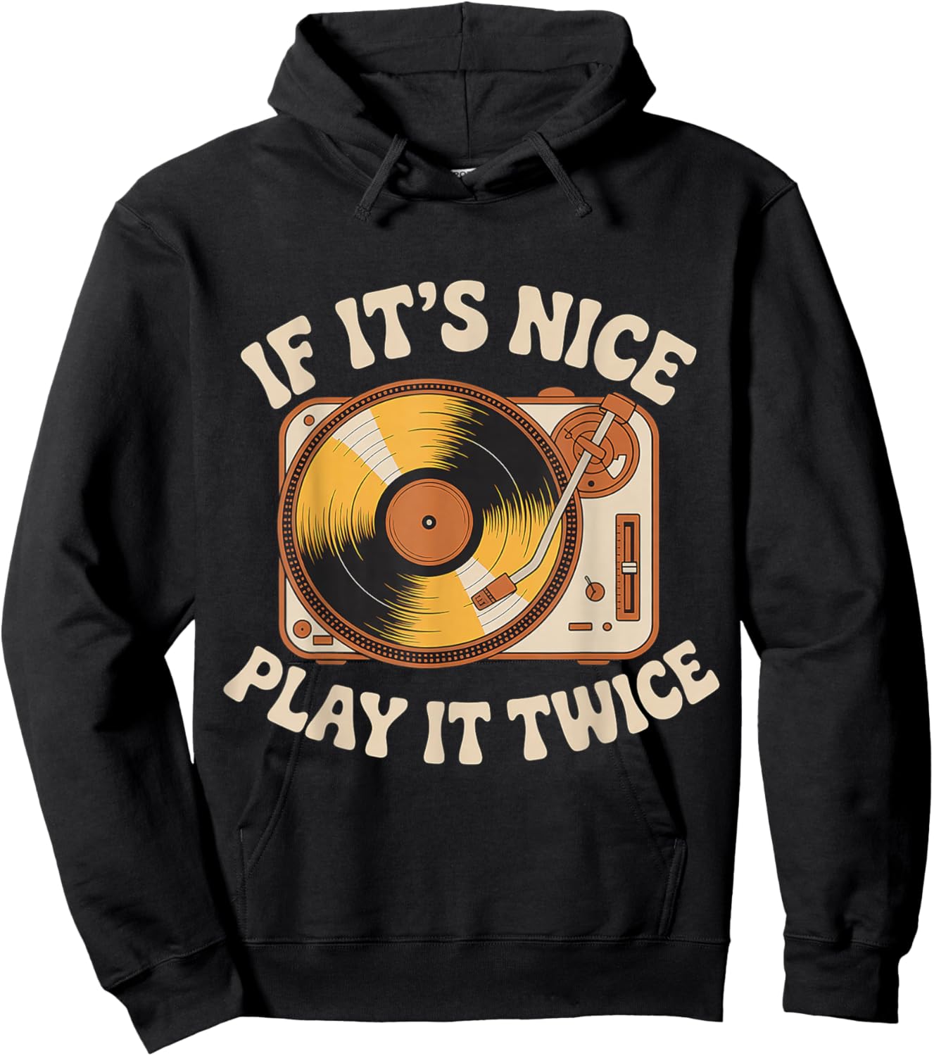 If It's Nice Play It Twice Hoodie - Hoodie | Black