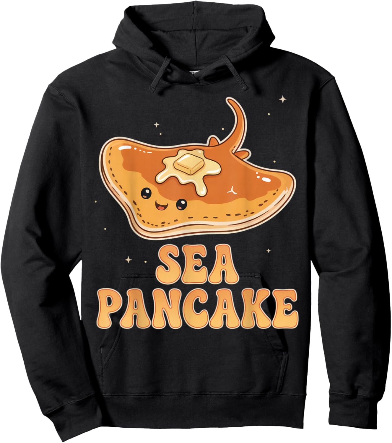 Sea Pancake Stingray Sea Ocean Stingray Animal Manta Ray Hoodie - Hoodie | Black