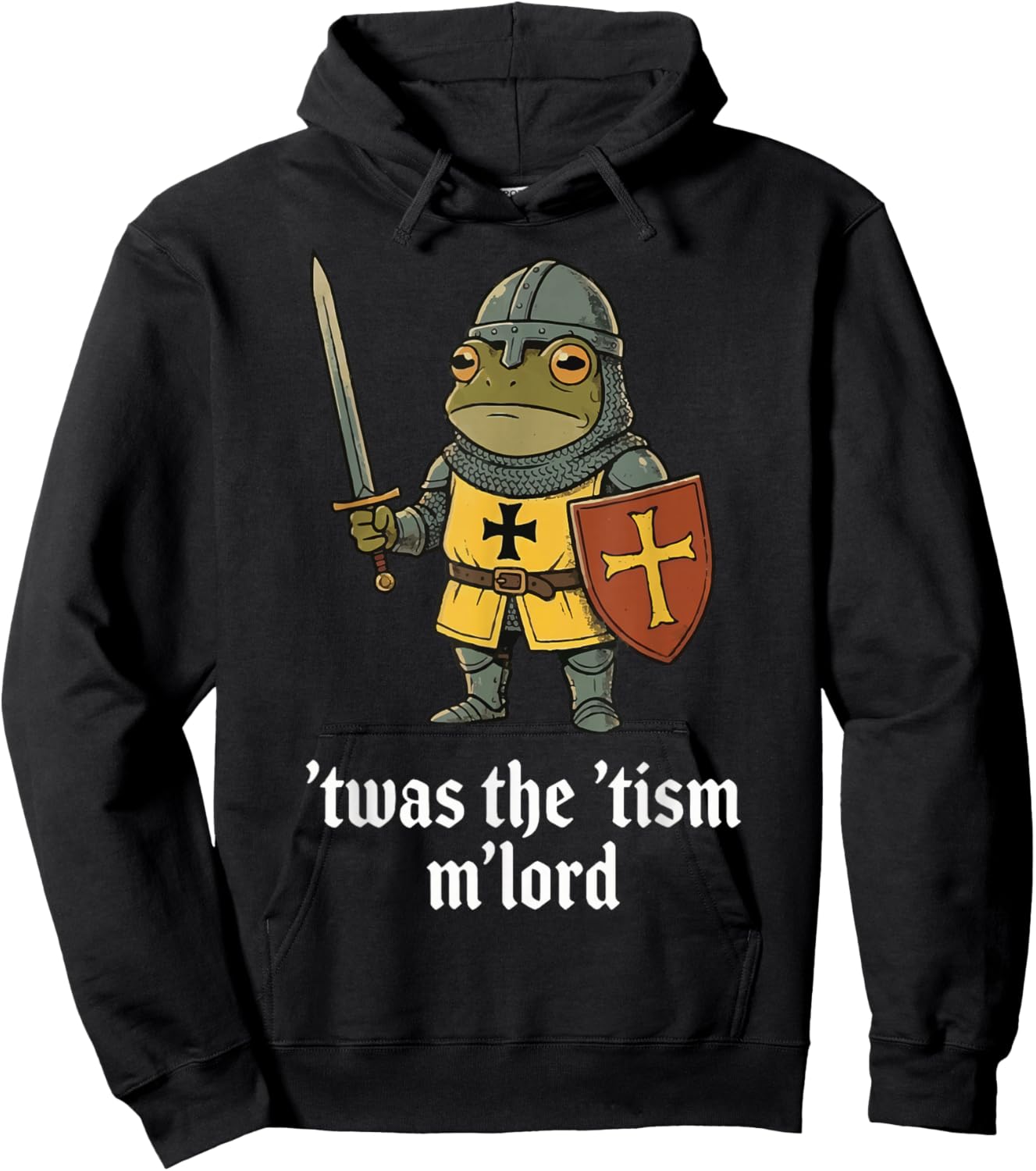 T'was The 'Tism M'lord Frog Hoodie - Hoodie | Black