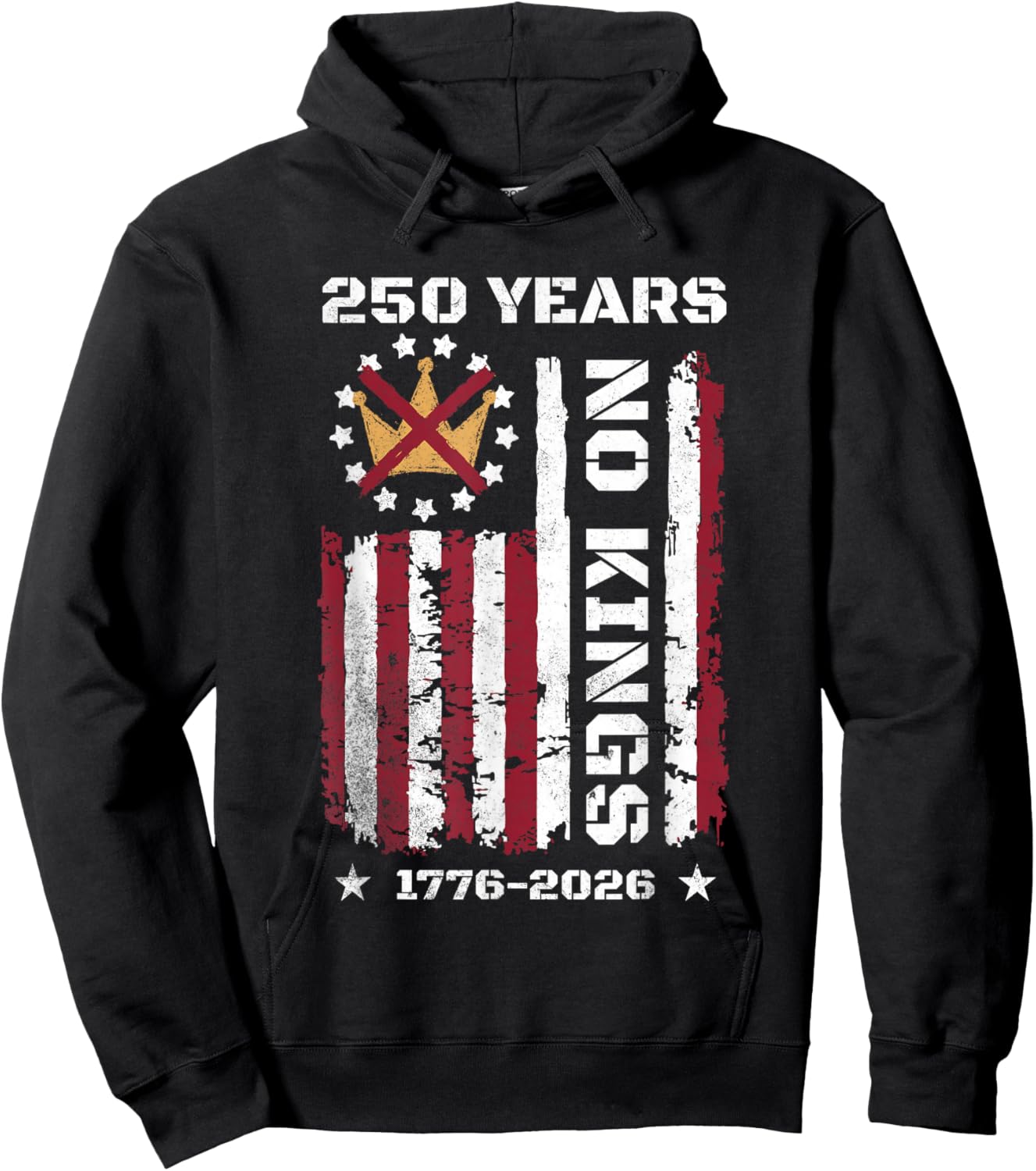 250 Years No Kings Hoodie - Hoodie | Black