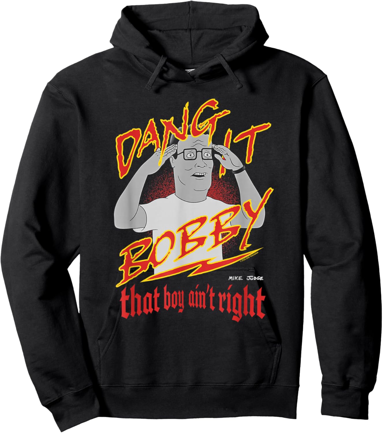 KOTH Hank Dang It Bobby That Boy Ain't Right Retro Cartoon Hoodie - Hoodie | Black