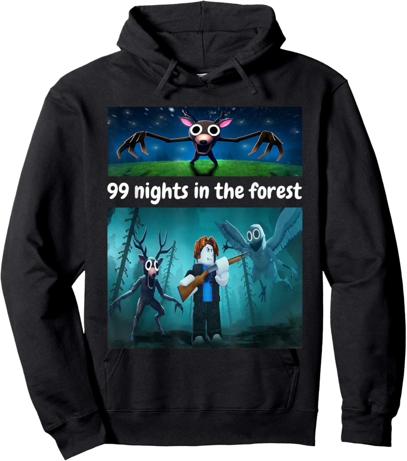99 Nights in The Forest Birthday Costume for Boys Girls Teen Hoodie - Hoodie | Black