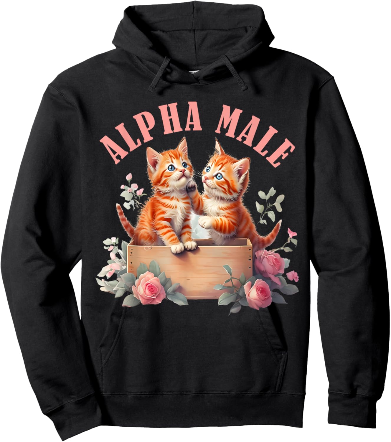 Cat Owner Alpha Cute Kitten Meme Male Men or Women Hoodie - Hoodie | Black