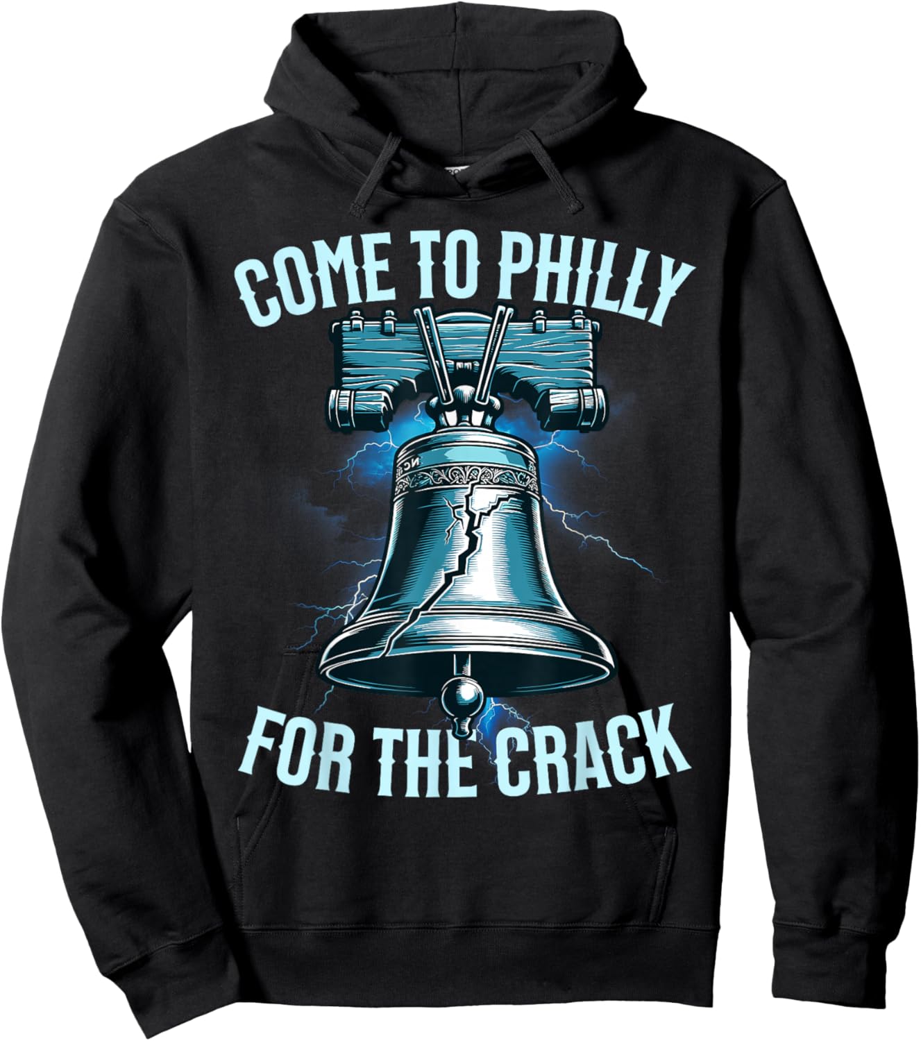Come to Philly for The Crack Funny Patriotic Hoodie - Hoodie | Black