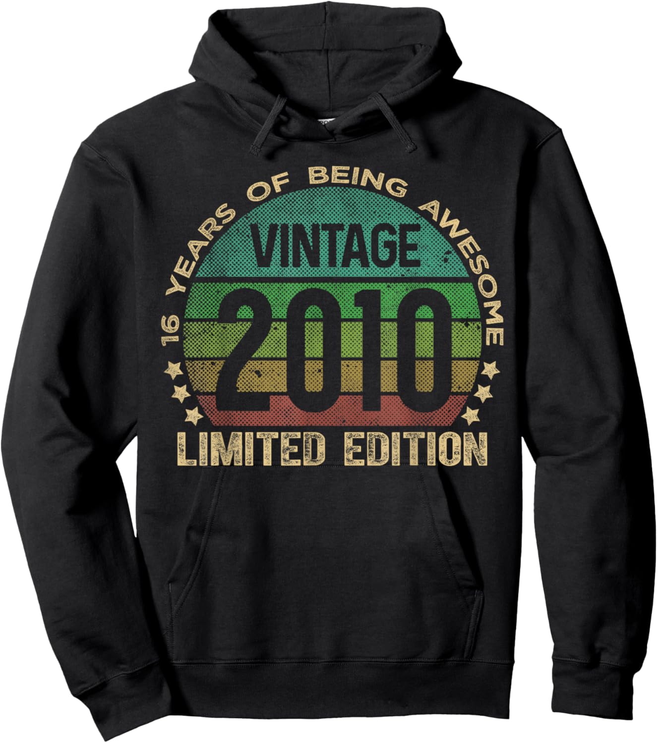 16 Year Old Gifts Vintage 2010 Limited Edition 16th Birthday Hoodie - Hoodie | Black