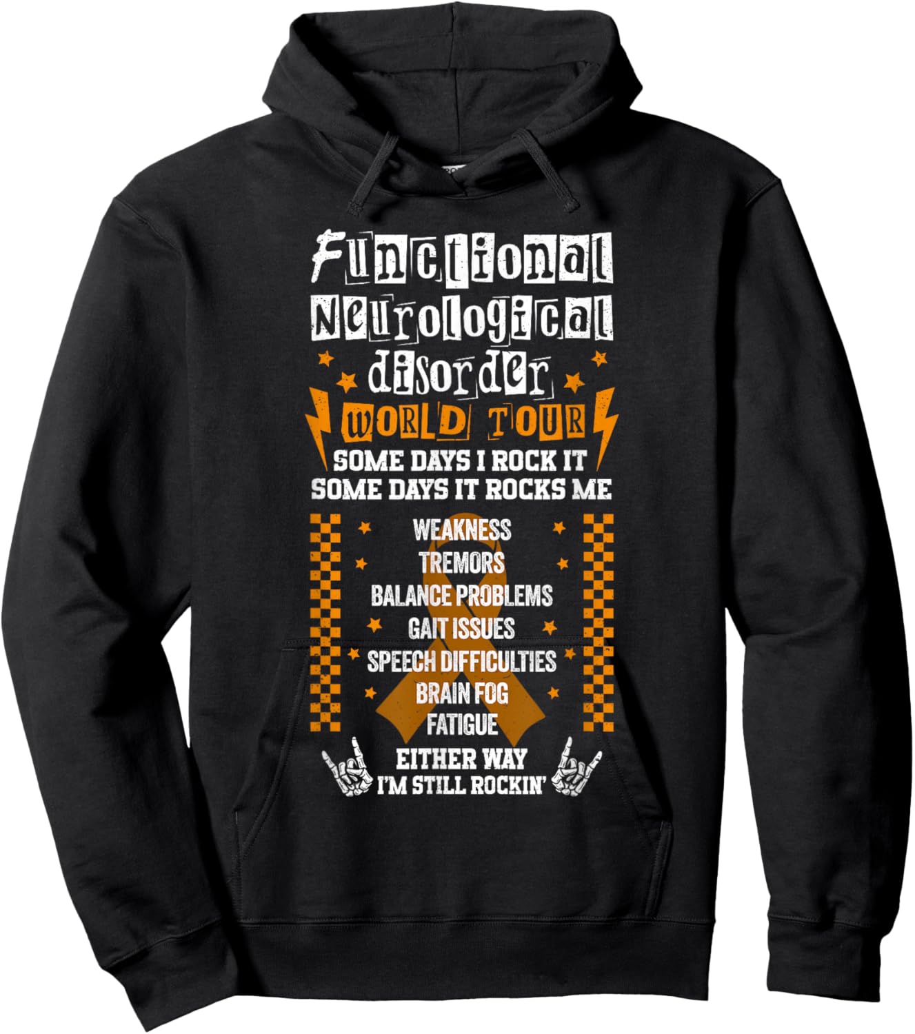 Functional Neurological Disorder FND Warrior Hoodie - Hoodie | Black