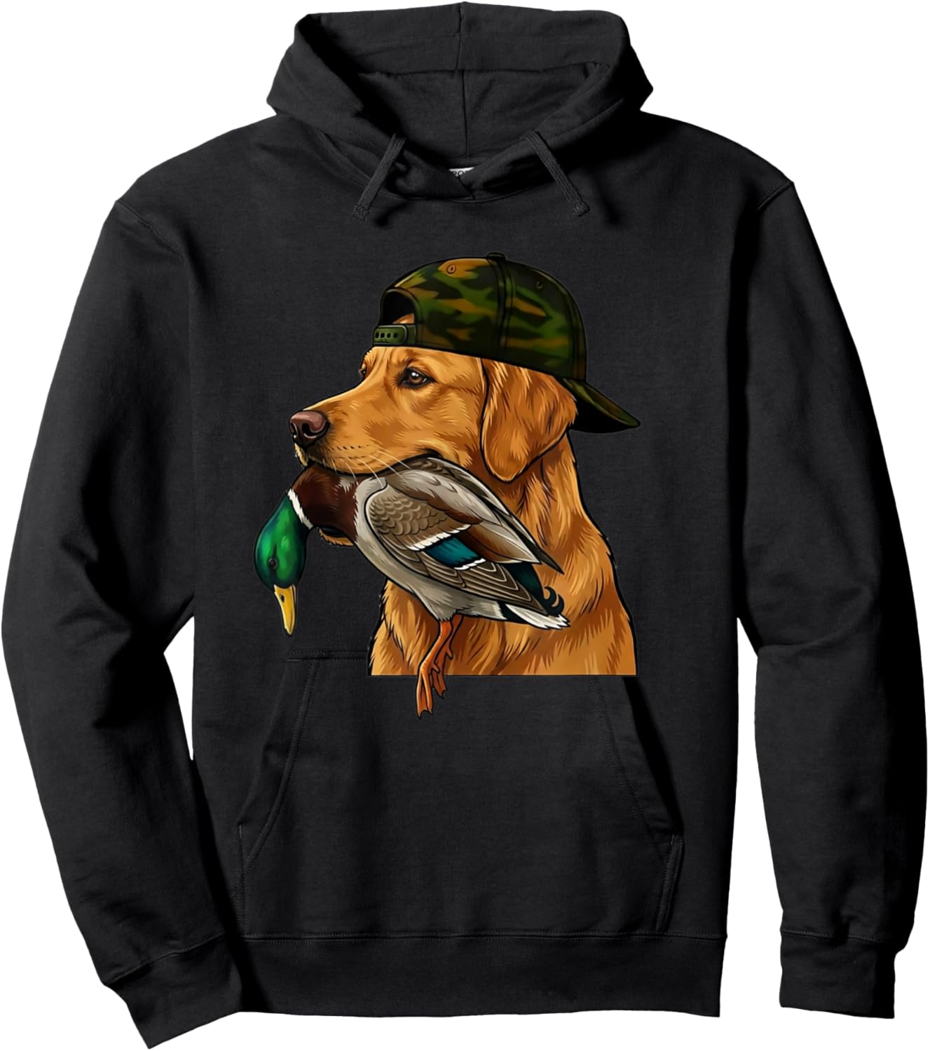 Golden Retriever Duck Hunting Dog Lover Hoodie - Hoodie | Black