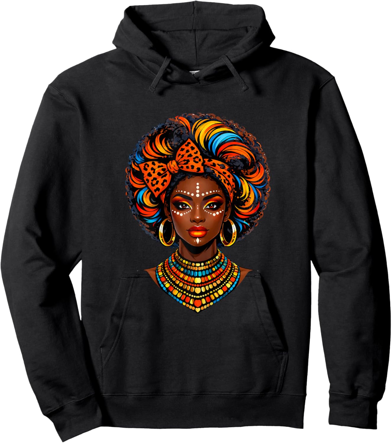 Black Queen Dripping Afro Melanin Black History Month Women Hoodie - Hoodie | Black