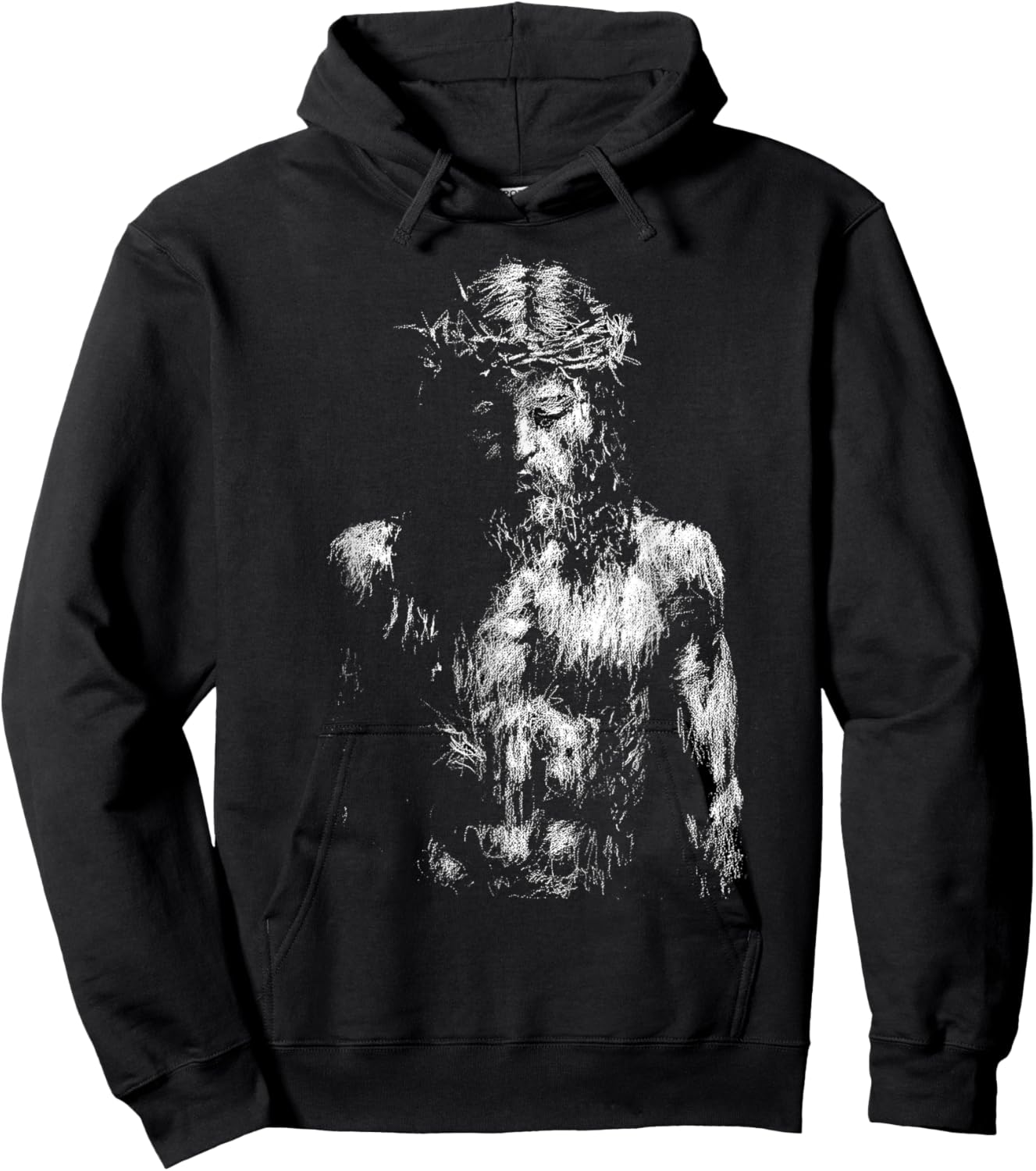 Jesus Christ Crown of Thorns Hoodie - Hoodie | Black