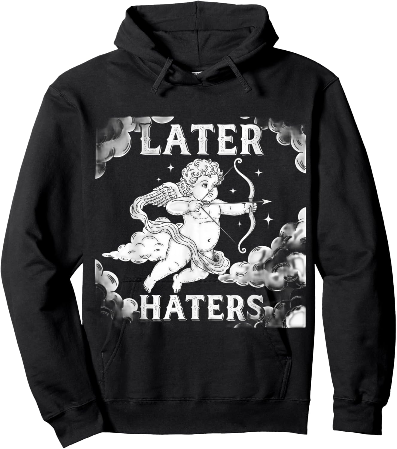 Funny T Shirts Later Haters Valentines Day Hoodie - Hoodie | Black