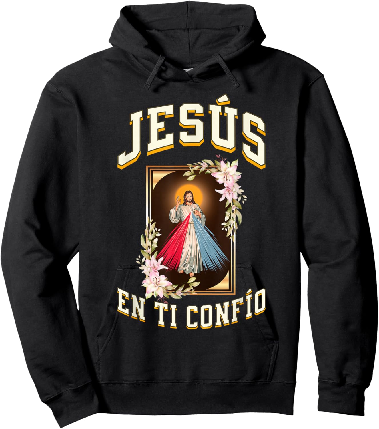 Jesus DE LA Divina Misericordia EN TI CONFIO Hoodie - Hoodie | Black