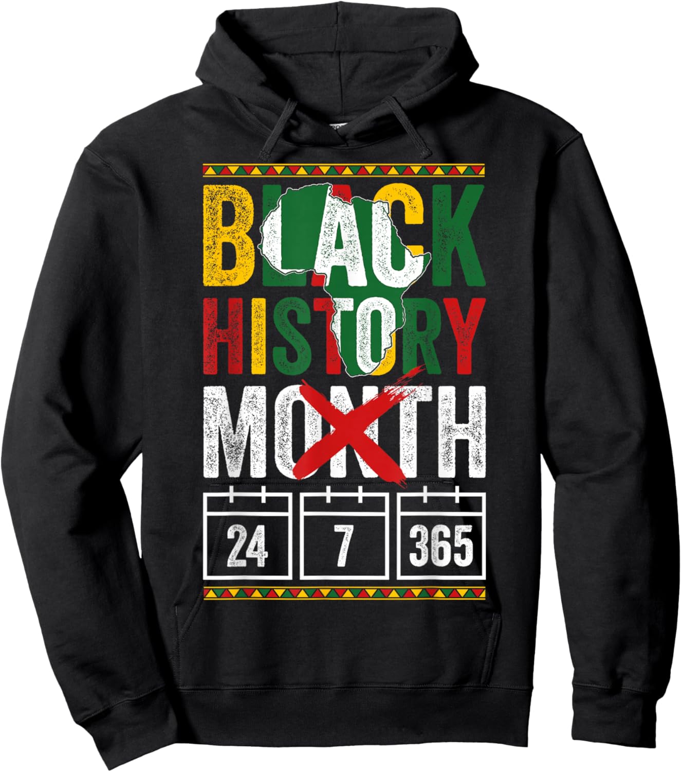 Black History Month Patriotic African American Men Women Hoodie - Hoodie | Black