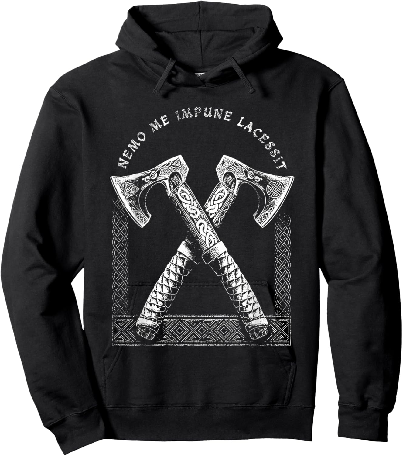 Nemo Me Impune Lacessit Funny Viking Warrior Axe Hoodie - Hoodie | Black