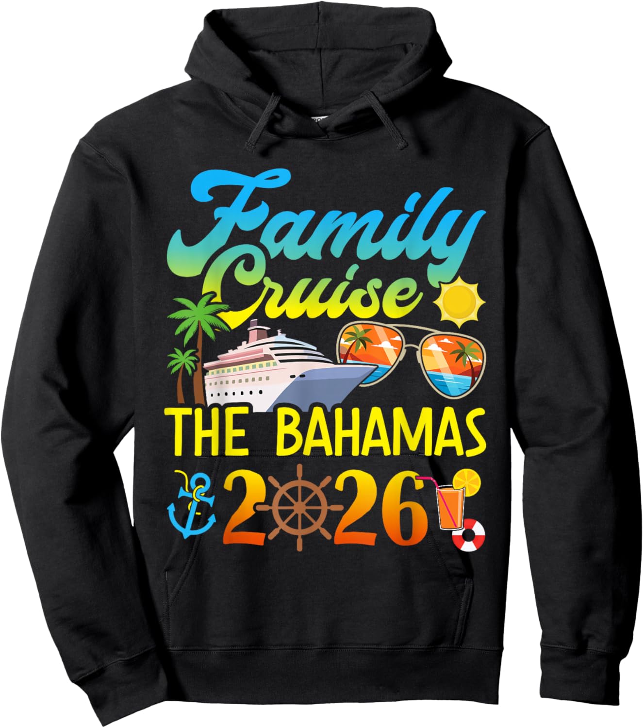 Bahamas Family Cruise 2026 Hoodie - Hoodie | Black