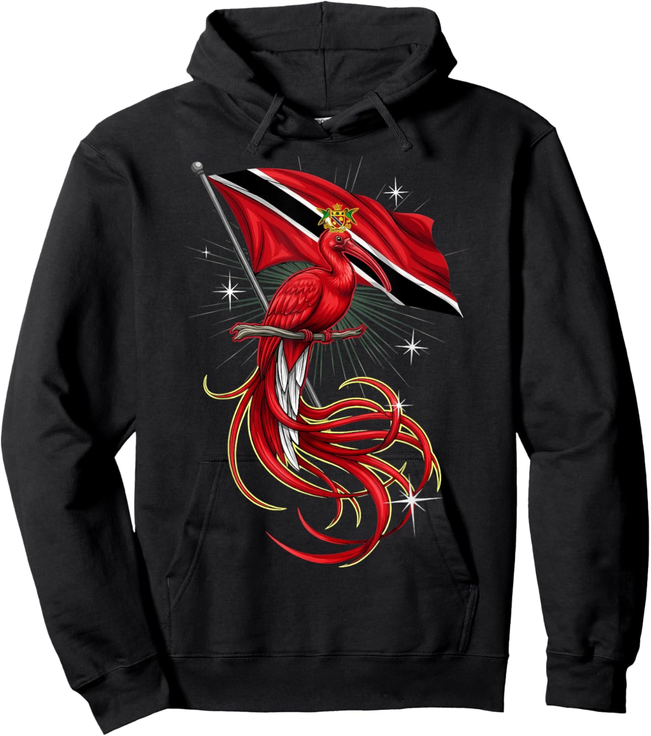 Trinidad and Tobago Flag Trini Flag Roots Trinidadian Hoodie - Hoodie | Black