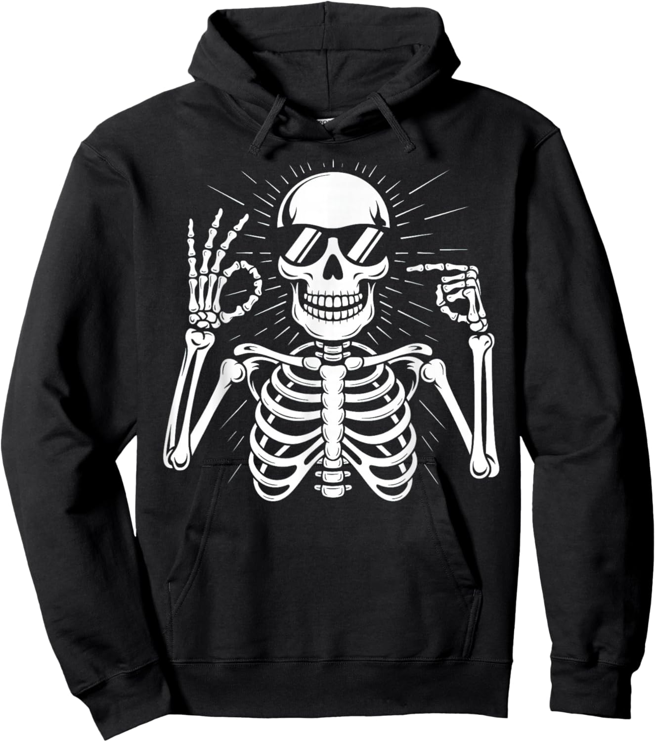 67 Skeleton Six Seven Halloween Hoodie - Hoodie | Black