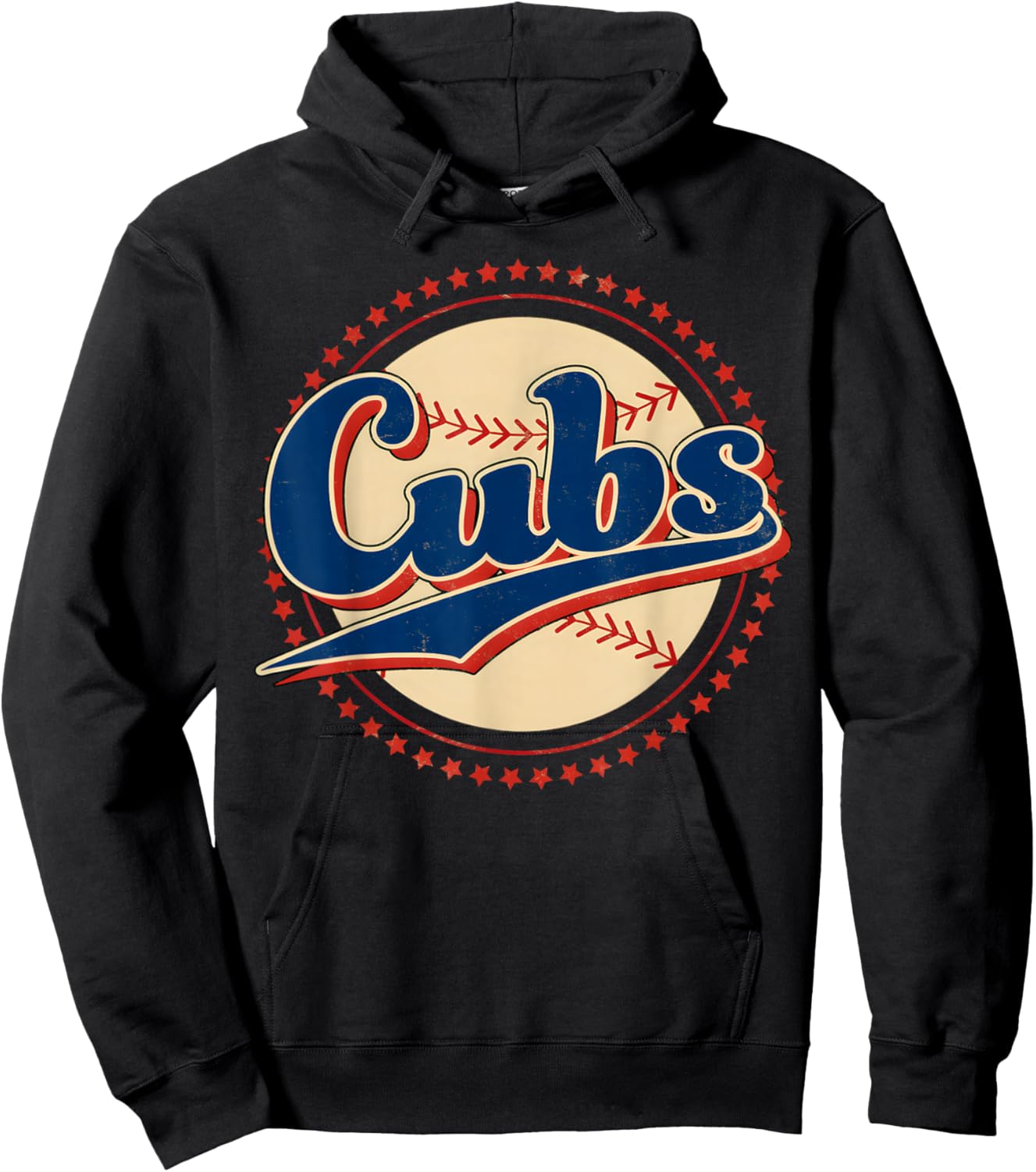Vintage Cubs Gifts Women Boys Girls Kids Hoodie - Hoodie | Black