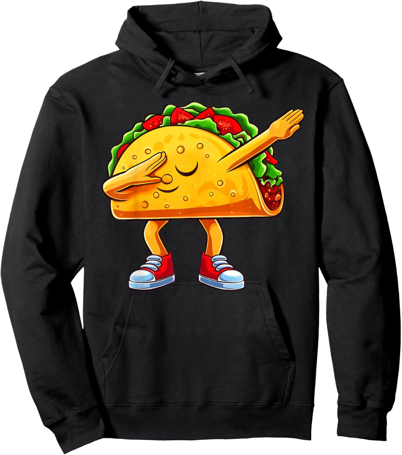 Dabbing Taco Mexican Food Dab Boys Kids Funny Cinco De Mayo Hoodie - Hoodie | Black