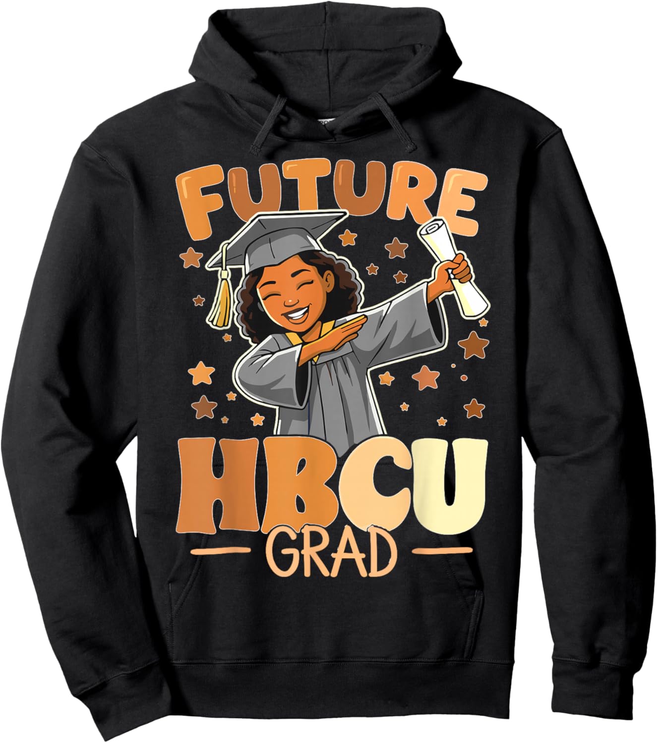 Future HBCU Grad Dabbing Girls College Graduation HBCU Hoodie - Hoodie | Black